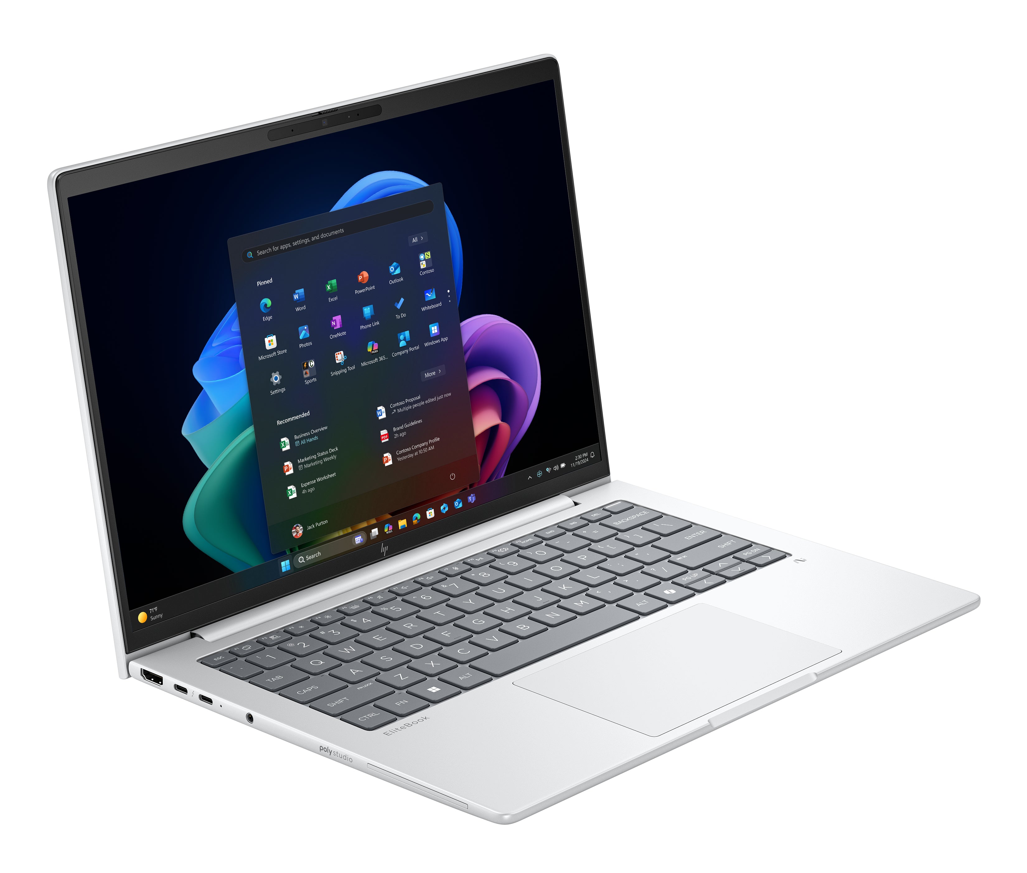 HP EliteBook 8 G1a 14" WUXGA Notebook, AMD Ryzen 5 PRO 230, 16GB RAM, 512GB SSD, Win11P - D4NV3U8#ABA