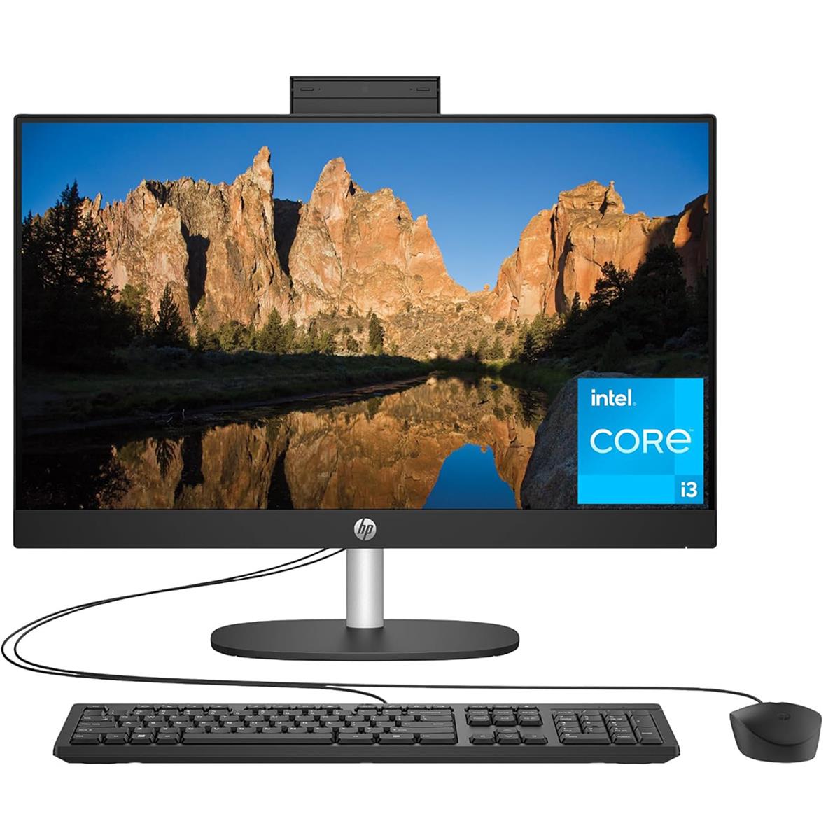 HP 24-cr0030 23.8" FHD All-in-One PC, Intel i3-N300, 3.80GHz, 8GB RAM, 256GB SSD, Win11H - 7G9S5AA#ABA