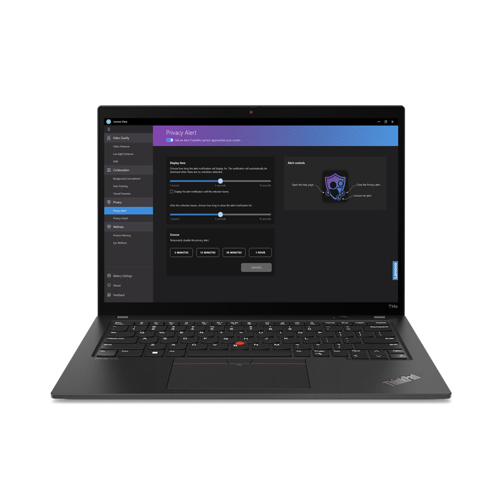 Lenovo ThinkPad T14s Gen 4 14" WUXGA Notebook, Intel i7-1365U, 1.80GHz, 16GB RAM, 512GB SSD, Win11P - 21F6001HUS