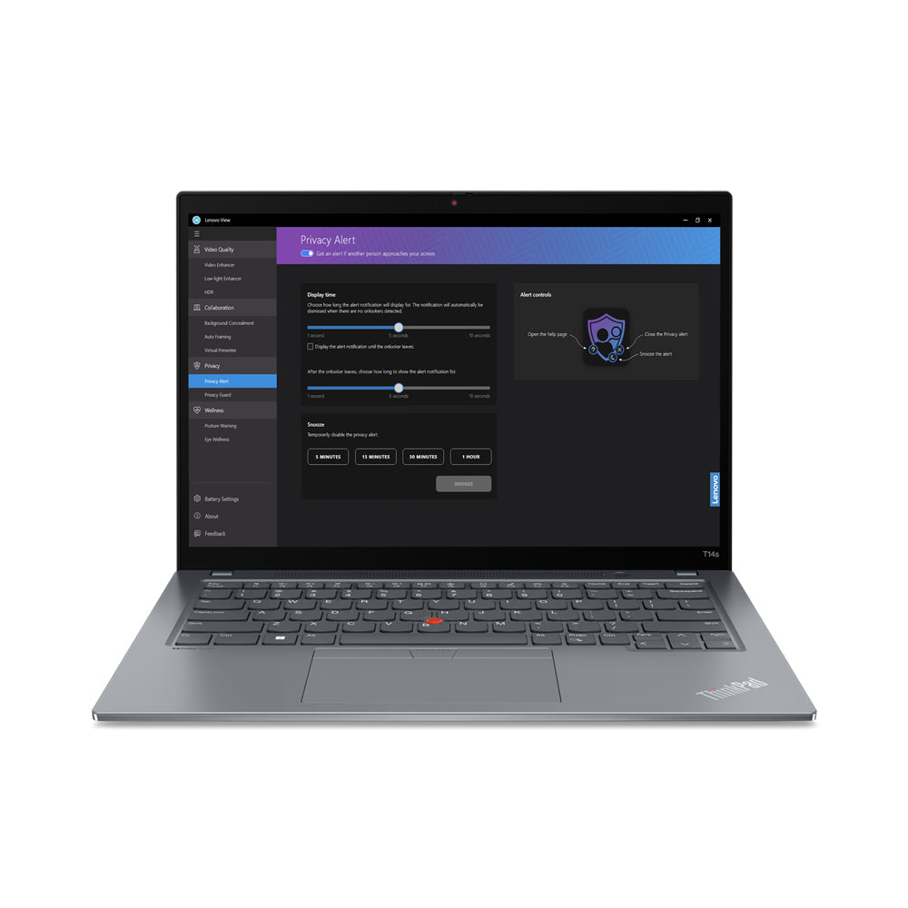 Lenovo ThinkPad T14s Gen 4 14" WUXGA Notebook, Intel i5-1335U, 1.30GHz, 16GB RAM, 256GB SSD, Win11P - 21F6001CUS