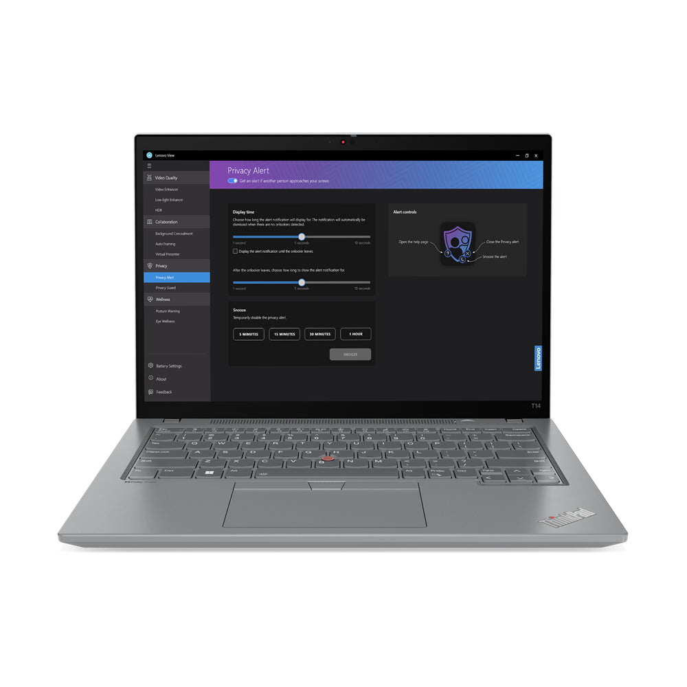 Lenovo ThinkPad T14 Gen 4 14" WUXGA Notebook, Intel i7-1355U, 1.70GHz, 32GB RAM, 1TB SSD, Win11P - 21HD00DGUS