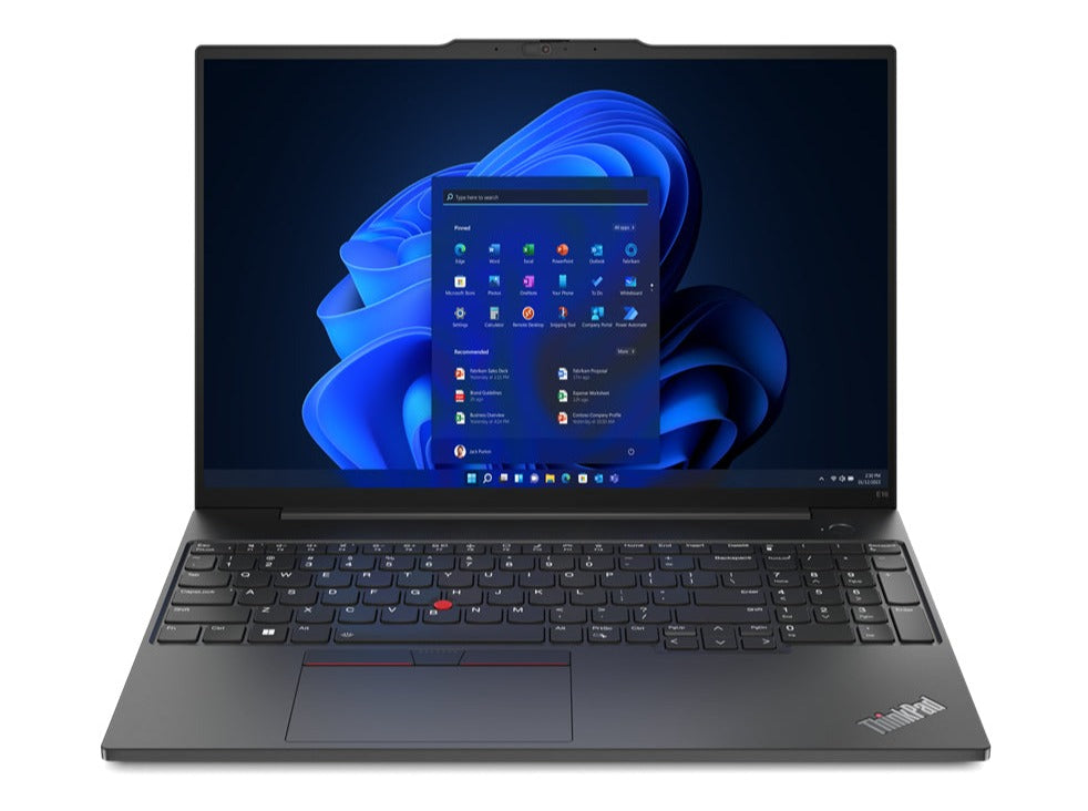 Lenovo ThinkPad E16 Gen 1 16" WUXGA Notebook, AMD R7-7730U, 2.0GHz, 16GB RAM, 512GB SSD, Win11P - 21JT001AUS