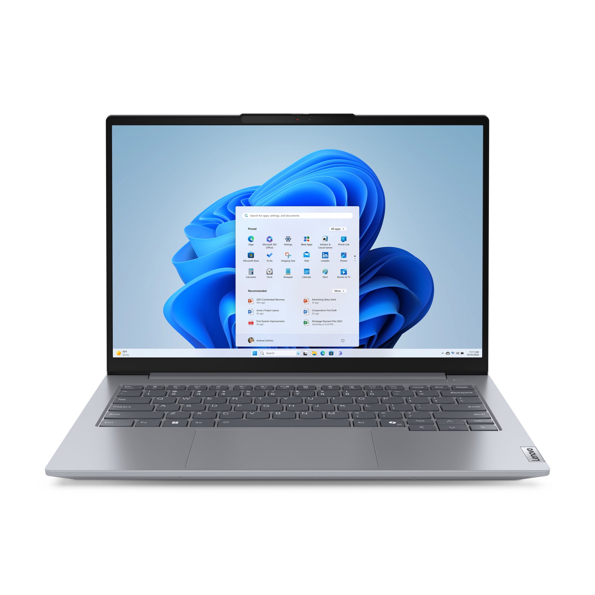 Lenovo ThinkBook 14 G7 ARP 14" WUXGA Notebook, AMD R7-7735HS, 3.20GHz, 16GB RAM, 512GB SSD, Win11P - 21MV000AUS