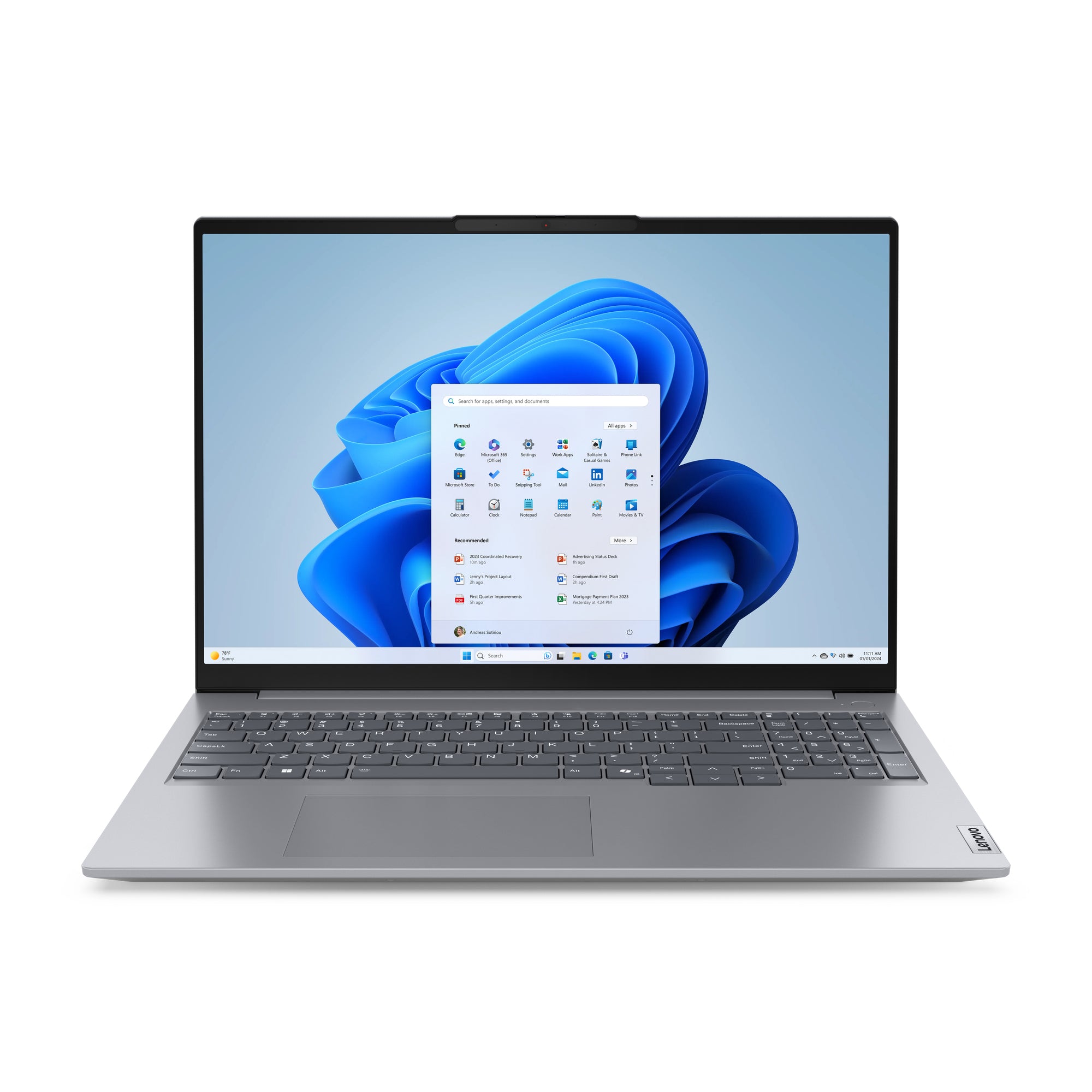 Lenovo ThinkBook 16 G7 ARP 16" WUXGA Notebook, AMD R5-7533HS, 3.30GHz, 16GB RAM, 1TB SSD, Win11P - 21MW009SUS