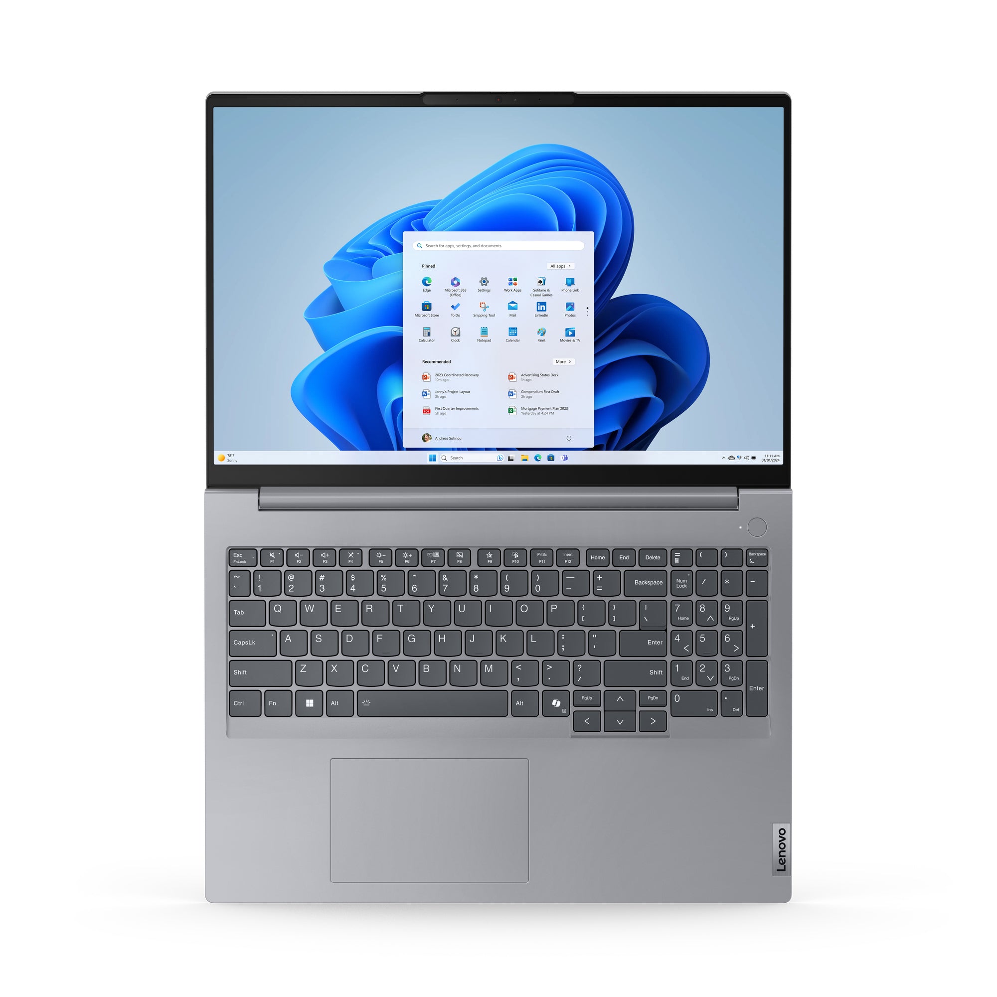 Lenovo ThinkBook 16 G7 ARP 16" WUXGA Notebook, AMD R5-7533HS, 3.30GHz, 16GB RAM, 1TB SSD, Win11P - 21MW009SUS