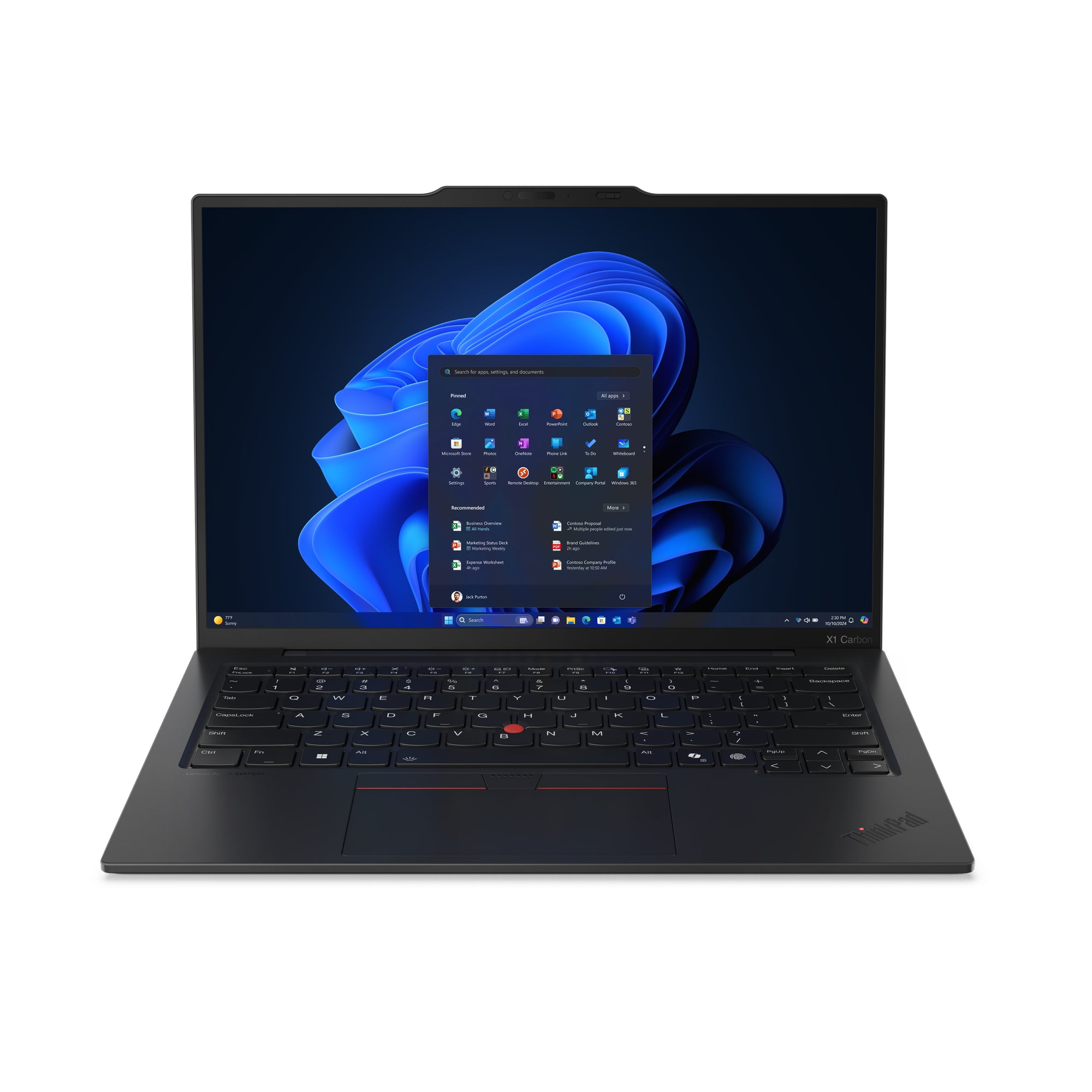 Lenovo ThinkPad X1 Carbon Gen 13 14" 2.8K OLED Notebook, Intel Ultra 7 258V, 32GB RAM, 512GB SSD, Win11P - 21NS0014US