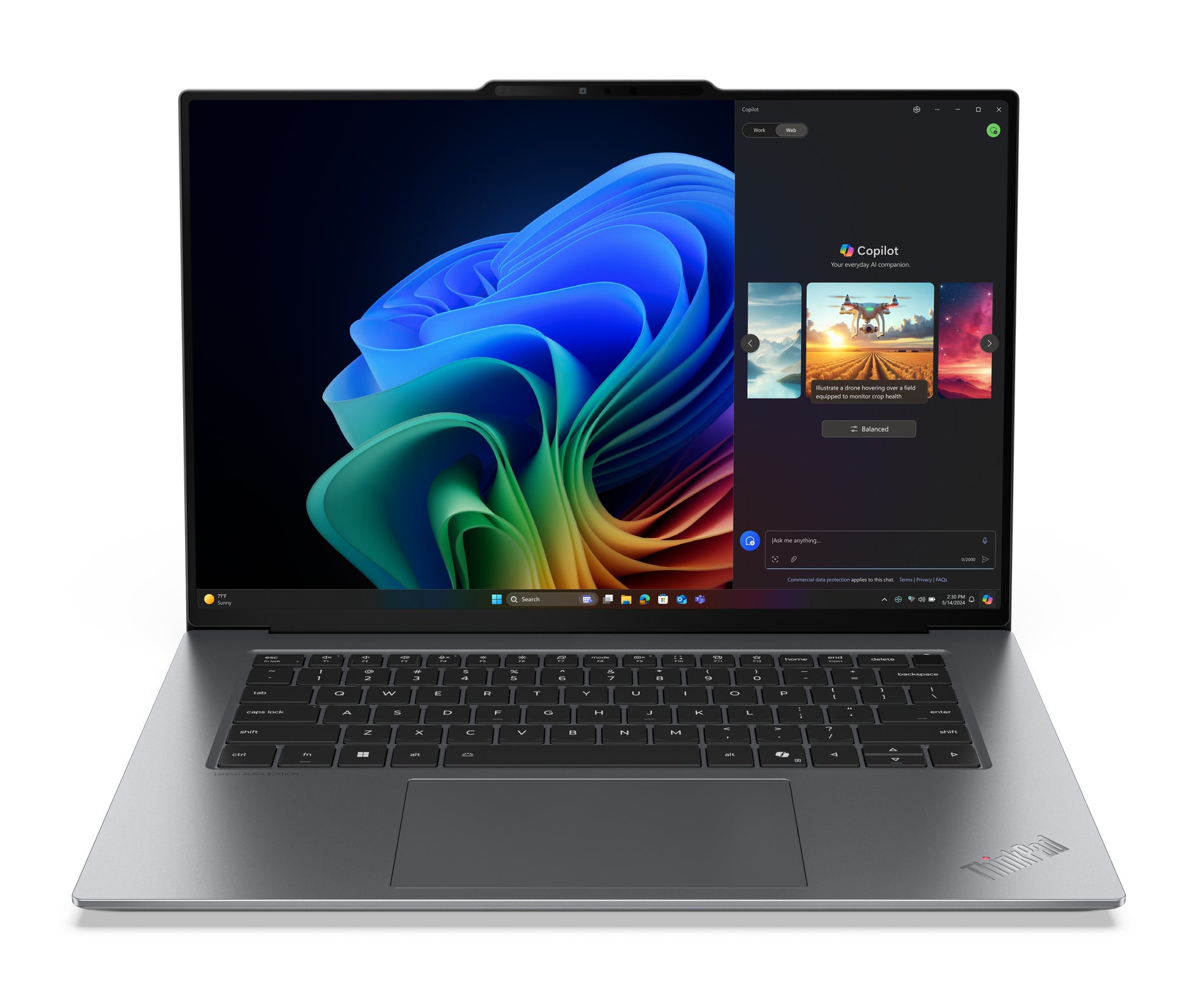 Lenovo ThinkPad X9-15 Gen 1 15.3" 2.8K Notebook, Intel Ultra 7 258V, 32GB RAM, 1TB SSD, Win11P - 21Q60029US