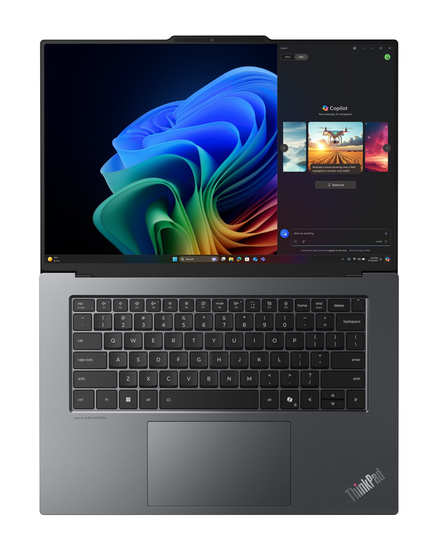 Lenovo ThinkPad X9-15 Gen 1 15.3" 2.8K Notebook, Intel Ultra 7 258V, 32GB RAM, 1TB SSD, Win11P - 21Q60029US