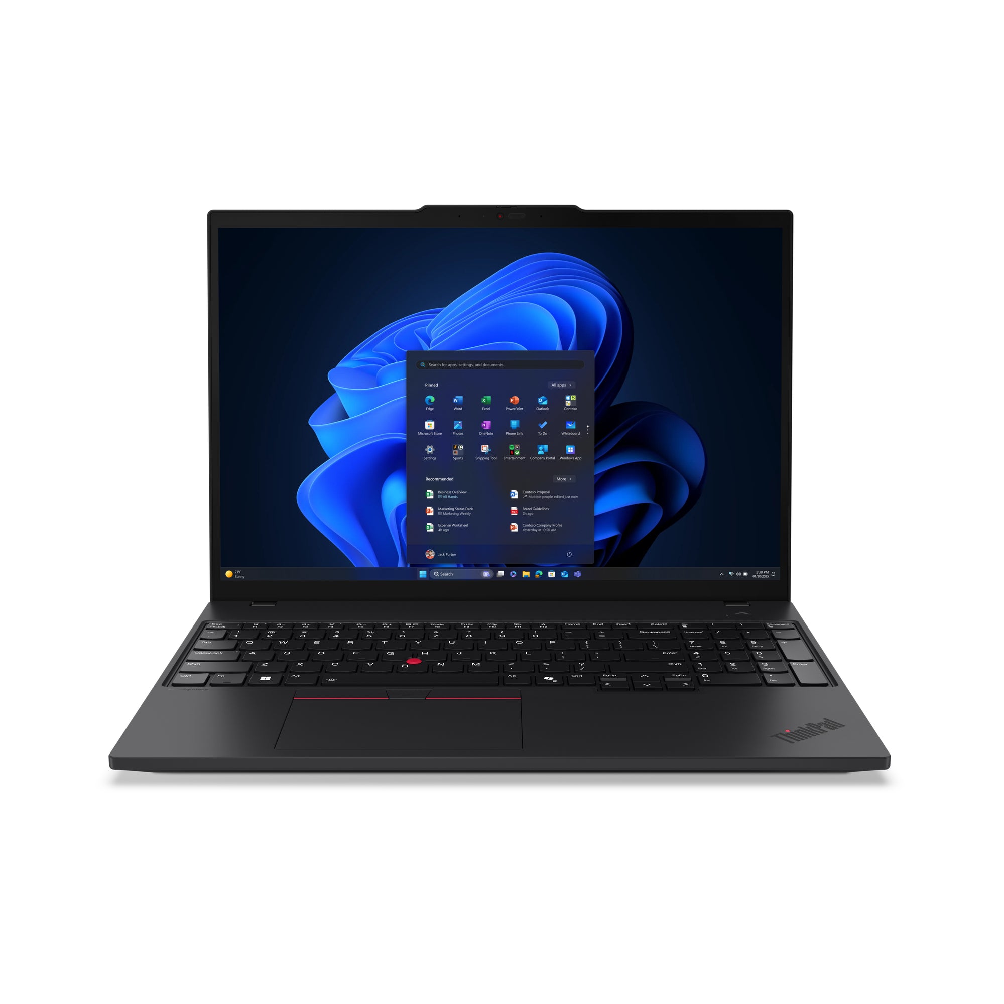 Lenovo ThinkPad T16 Gen 4 16" WUXGA Notebook, Intel Ultra 7 265U, 32GB RAM, 1TB SSD, Win11P - 21QE005QUS