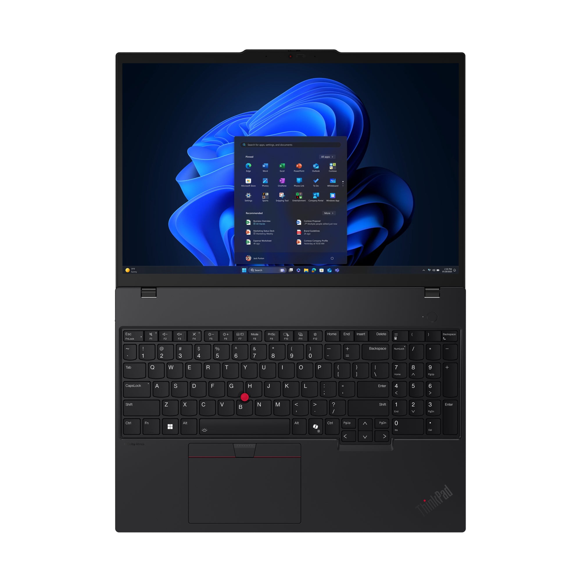 Lenovo ThinkPad T16 Gen 4 16" WUXGA Notebook, Intel Ultra 5 225U, 16GB RAM, 512GB SSD, Win11P - 21QFS1E800