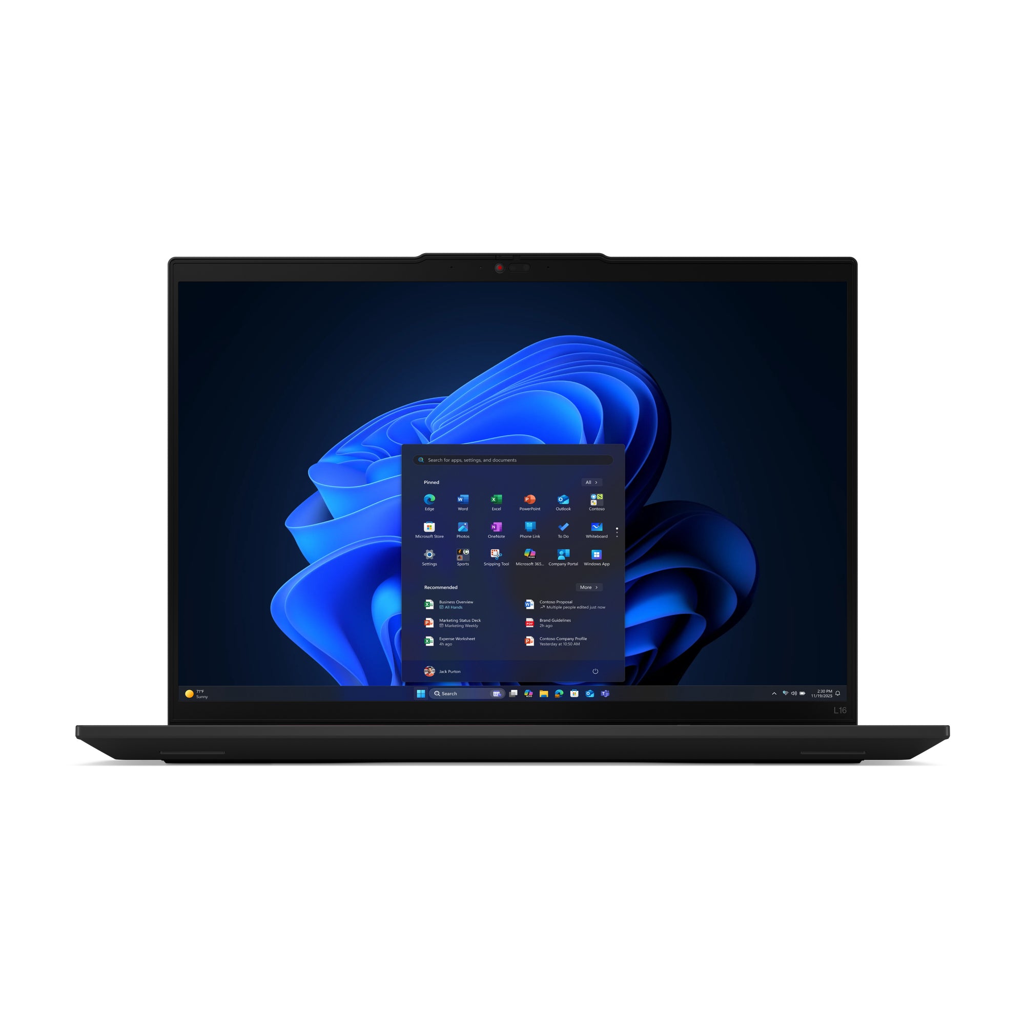 Lenovo ThinkPad L16 Gen 2 16" WUXGA Notebook, Intel Ultra 5 225U, 8GB RAM, 512GB SSD, Win11P - 21SBS2C900