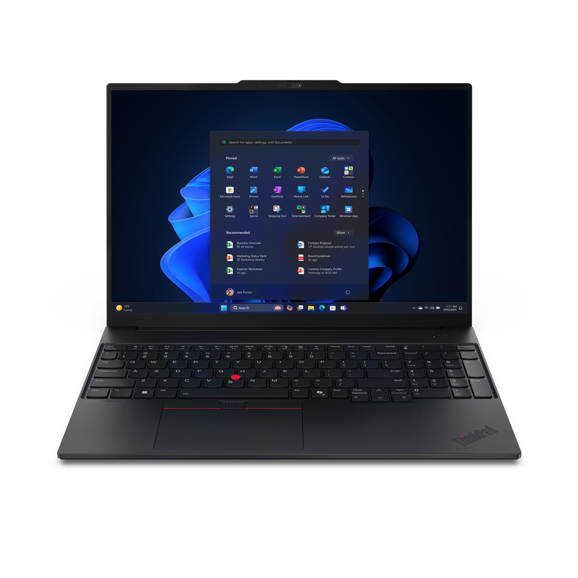 Lenovo ThinkPad E16 Gen 3 16" WUXGA Notebook, Intel Core 7 240H, 16GB RAM, 512GB SSD, Win11P - 21TF0026US