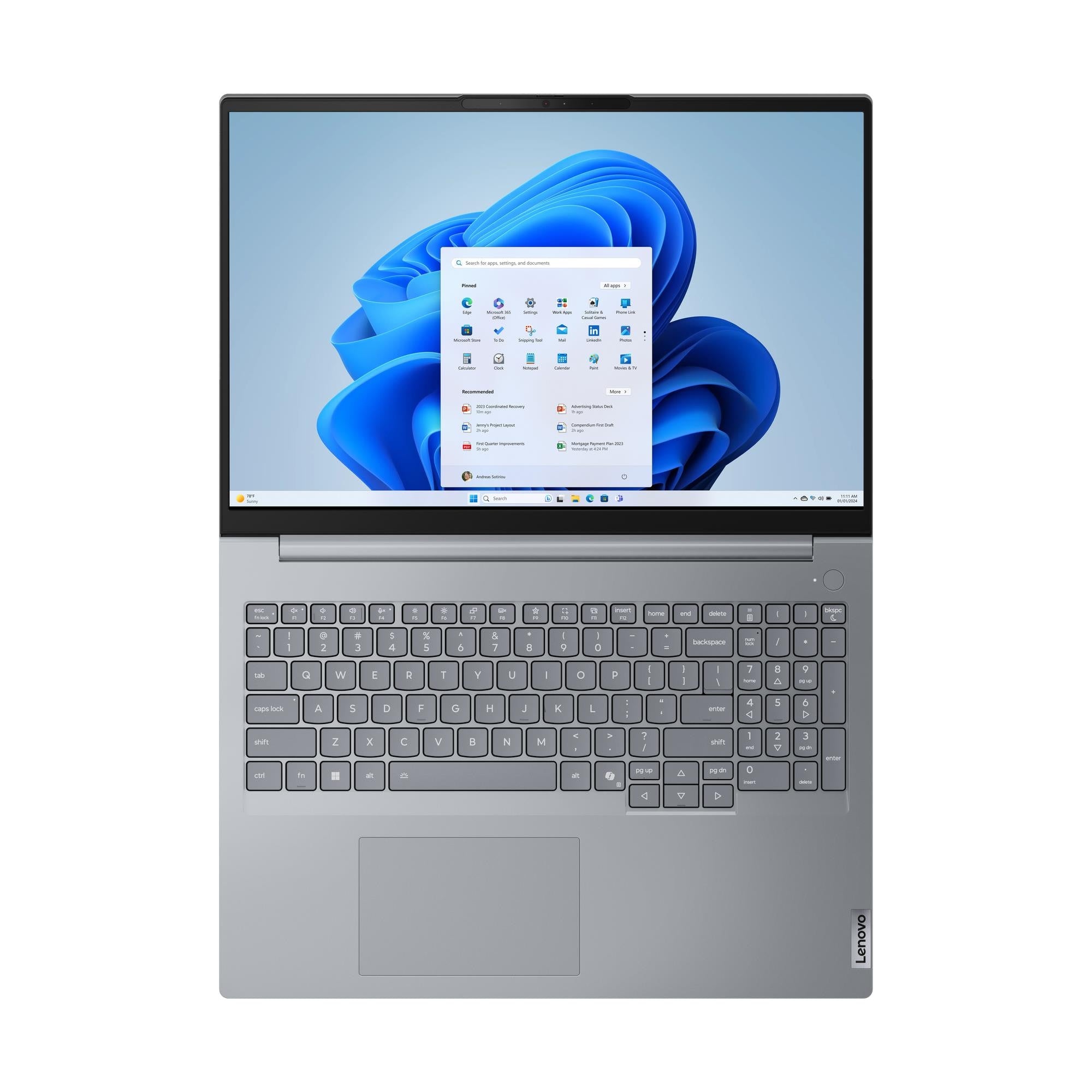 Lenovo ThinkBook 16 G9 IRL 16" WUXGA Notebook, Intel Core 5 210H, 16GB RAM, 512GB SSD, Win11P - 21US0004US