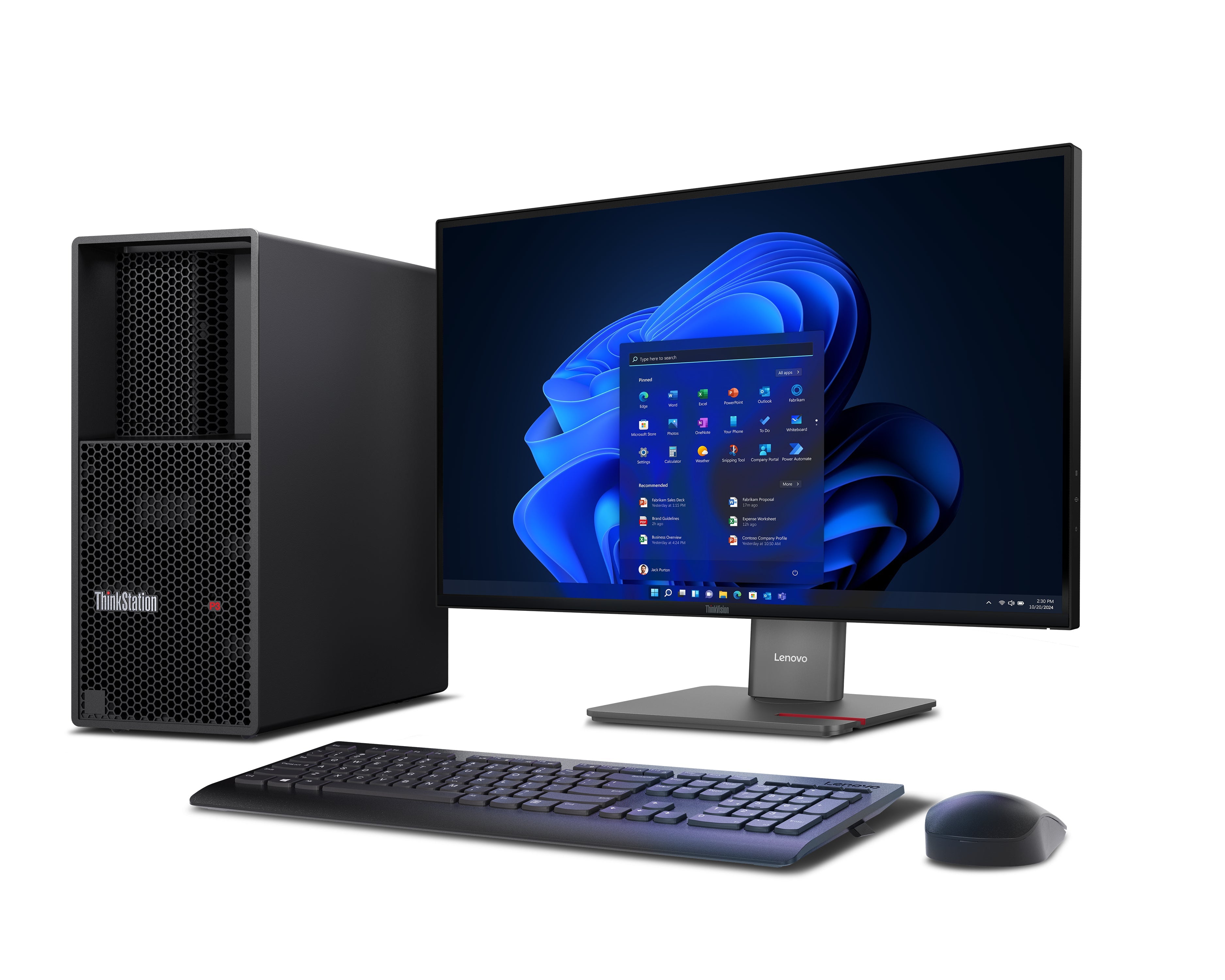 Lenovo ThinkStation P3 Gen 2 Tower Workstation, Intel Core Ultra 9 285, 32GB RAM, 1TB SSD, Win11P - 30HT004KUS