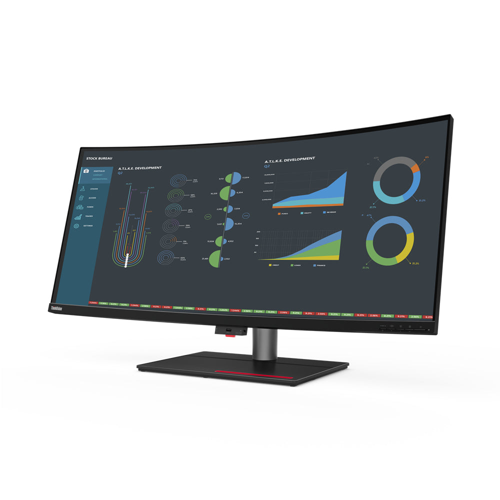 Lenovo ThinkVision P40w-20 39.7" 5K UHD WLED Curved Monitor, 21:9, 4ms, 1000:1-Contrast - 62C1GAR6US