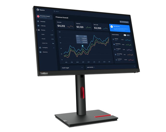 Lenovo ThinkVision T23i-30 23" FHD WLED Monitor, 16:9, 6ms, 1000:1-Contrast - 63B2MAT6US