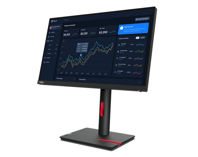 Lenovo ThinkVision T23i-30 23" FHD WLED Monitor, 16:9, 6ms, 1000:1-Contrast - 63B2MAT6US