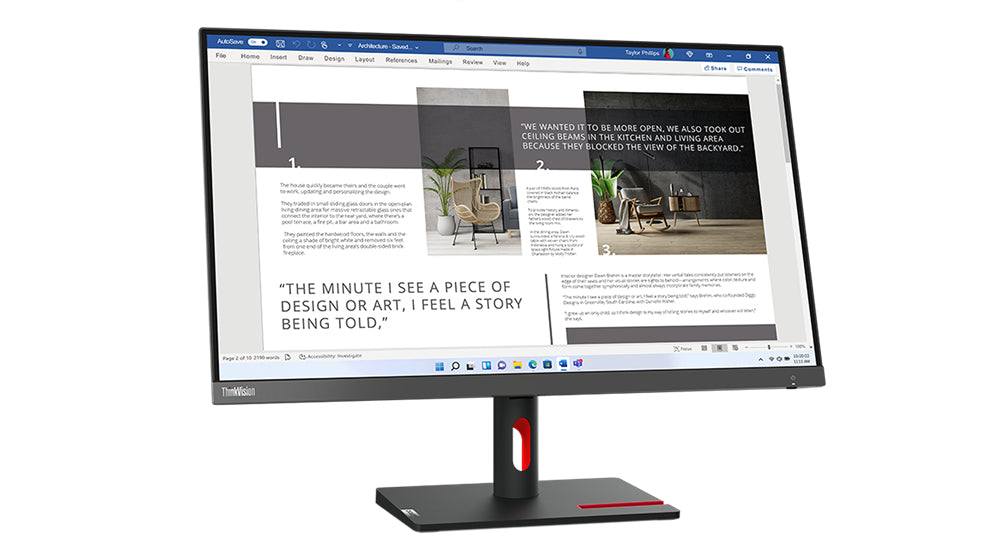 Lenovo ThinkVision S27i-30 27" FHD WLED Monitor, 16:9, 4ms, 1300:1-Contrast - 63DFKAT4US