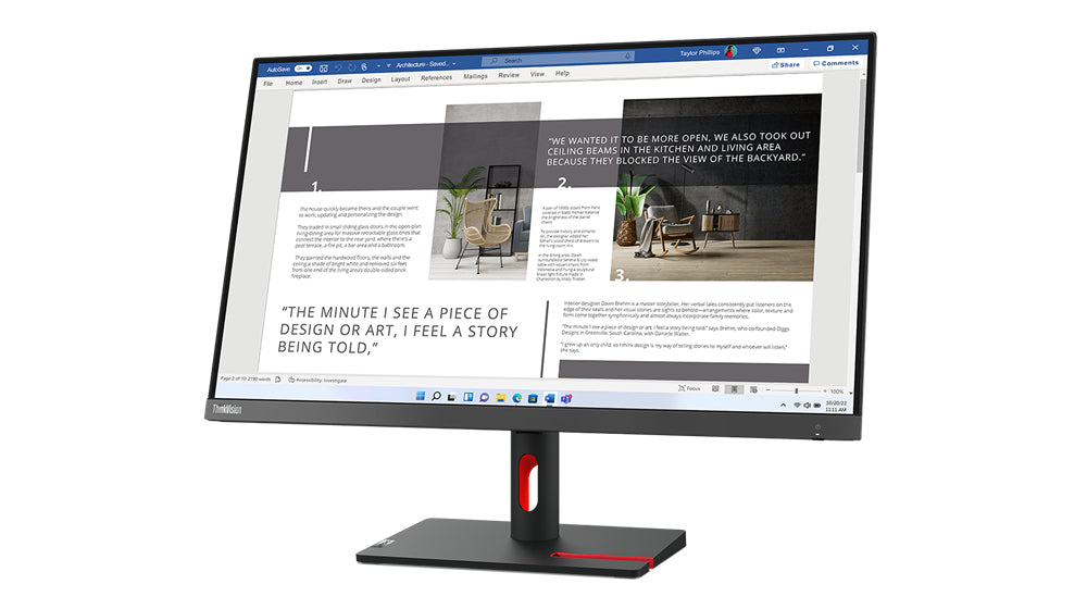 Lenovo ThinkVision S27i-30 27" FHD WLED Monitor, 16:9, 4ms, 1300:1-Contrast - 63DFKAT4US