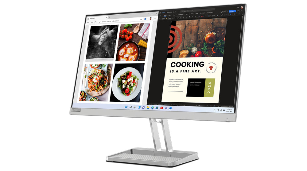 Lenovo L24i-40 23.8" FHD Monitor, 4ms, 16:9, 1300:1-Contrast - 67A8KCC3US