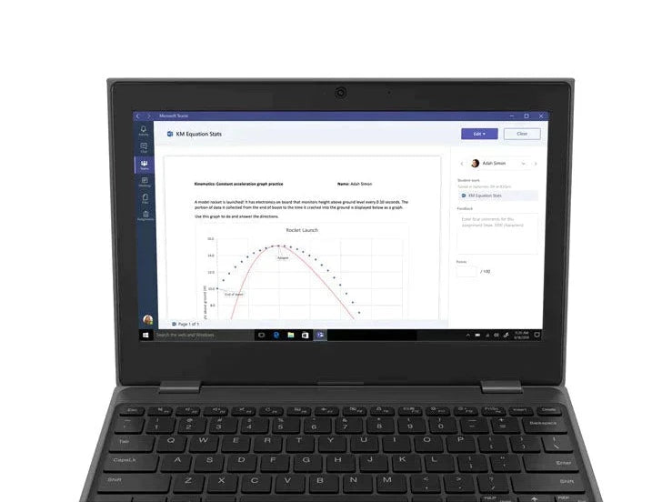 Lenovo 100e 2nd Gen 11.6" HD Notebook, Intel Celeron N4020, 1.10GHz, 4GB RAM, 128GB SSD, Win11P - 81M80084US