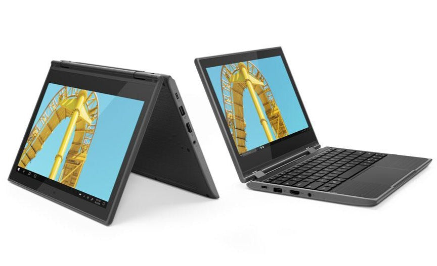 Lenovo 300e 2nd Gen 11.6" HD Notebook, Intel Celeron N4120, 1.10GHz, 4GB RAM, 128GB SSD, Win10P- 81M9007EUS (Refurbished)