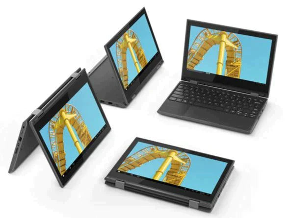 Lenovo 300e 2nd Gen 11.6" HD Notebook, Intel Celeron N4120, 1.10GHz, 4GB RAM, 128GB SSD, Win11DG - 81M900ESUS
