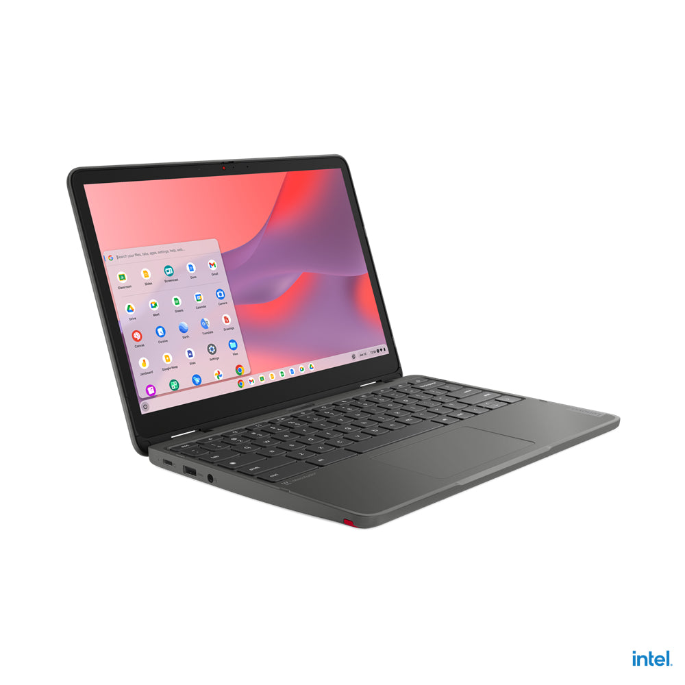 Lenovo 500e Yoga Gen 4 12.2" WUXGA Convertible Chromebook, Intel N100, 0.8GHz, 4GB RAM, 32GB eMMC, ChromeOS- 82W4000AUS