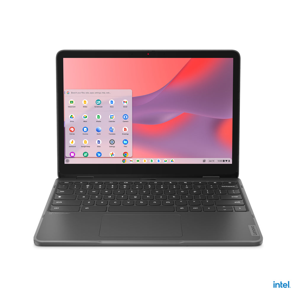 Lenovo 500e Yoga Gen 4 12.2" WUXGA Convertible Chromebook, Intel N100, 0.8GHz, 4GB RAM, 32GB eMMC, ChromeOS- 82W4000AUS