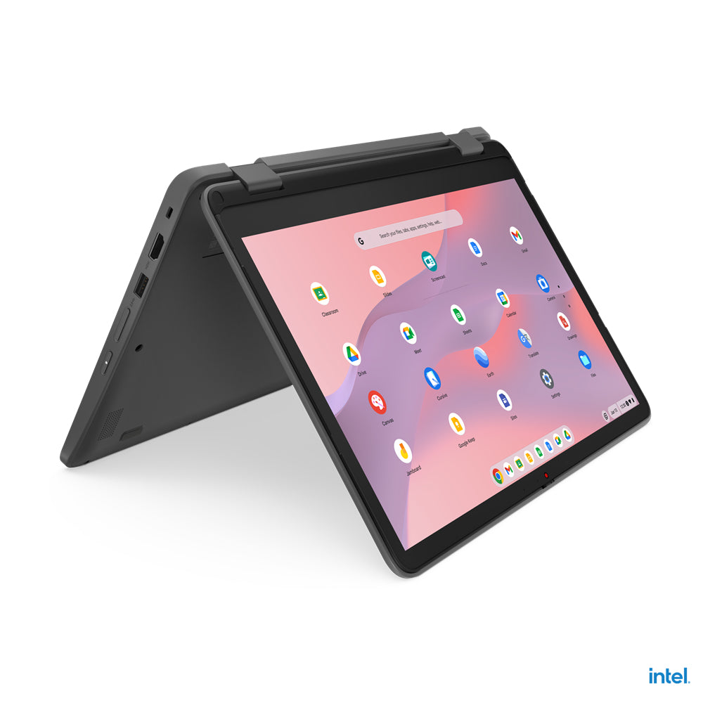 Lenovo 500e Yoga Gen 4 12.2" WUXGA Convertible Chromebook, Intel N100, 0.8GHz, 4GB RAM, 32GB eMMC, ChromeOS- 82W4000AUS