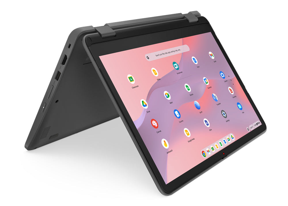 Lenovo 500e Yoga Gen 4 12.2" WUXGA Convertible Chromebook, Intel N100, 0.8GHz, 8GB RAM, 64GB eMMC, ChromeOS - 82W40030US