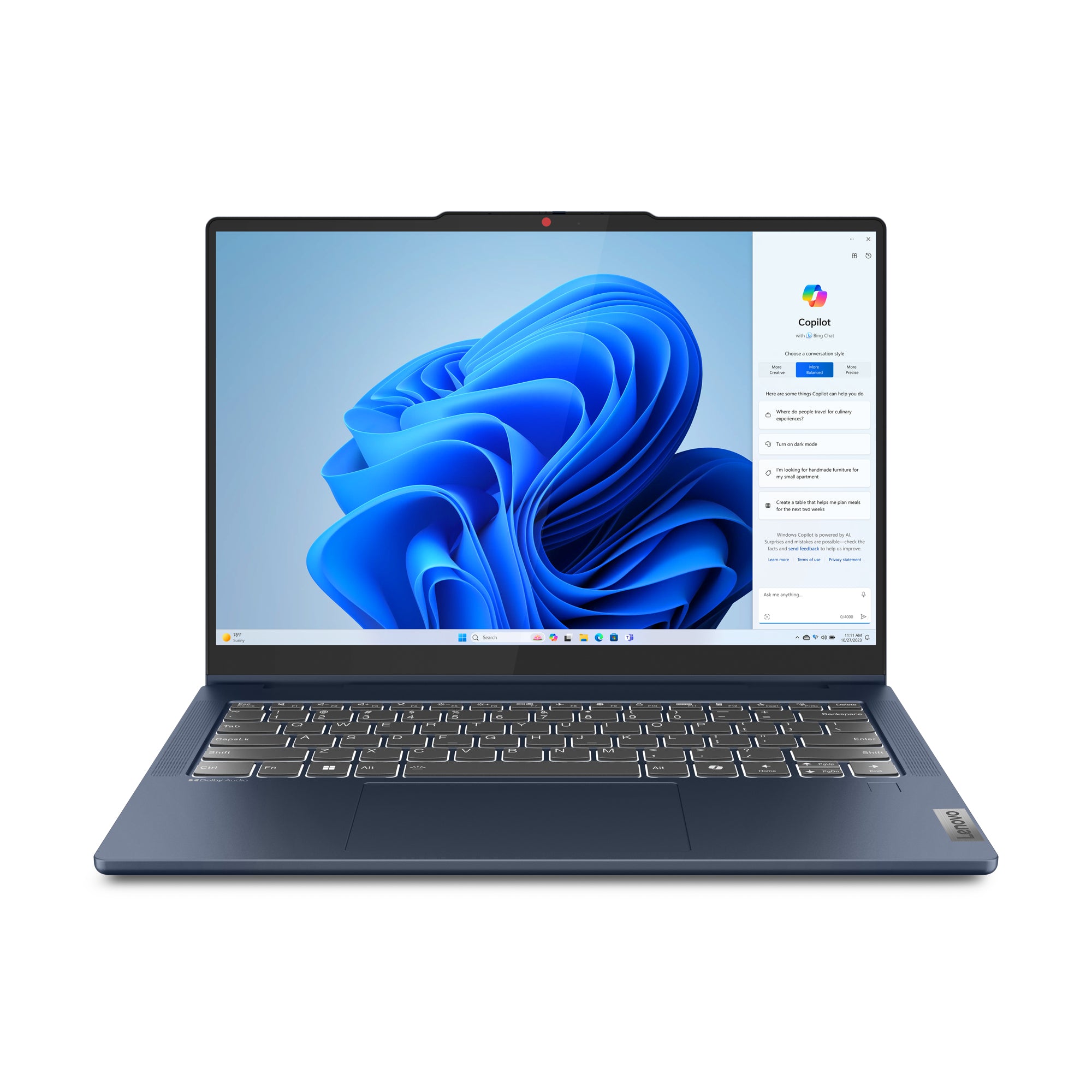 Lenovo IdeaPad 5 14IRU9 14" WUXGA Convertible Notebook, Intel 5 120U, 1.40GHz, 8GB RAM, 256GB SSD, Win11H - 83DT000MUS