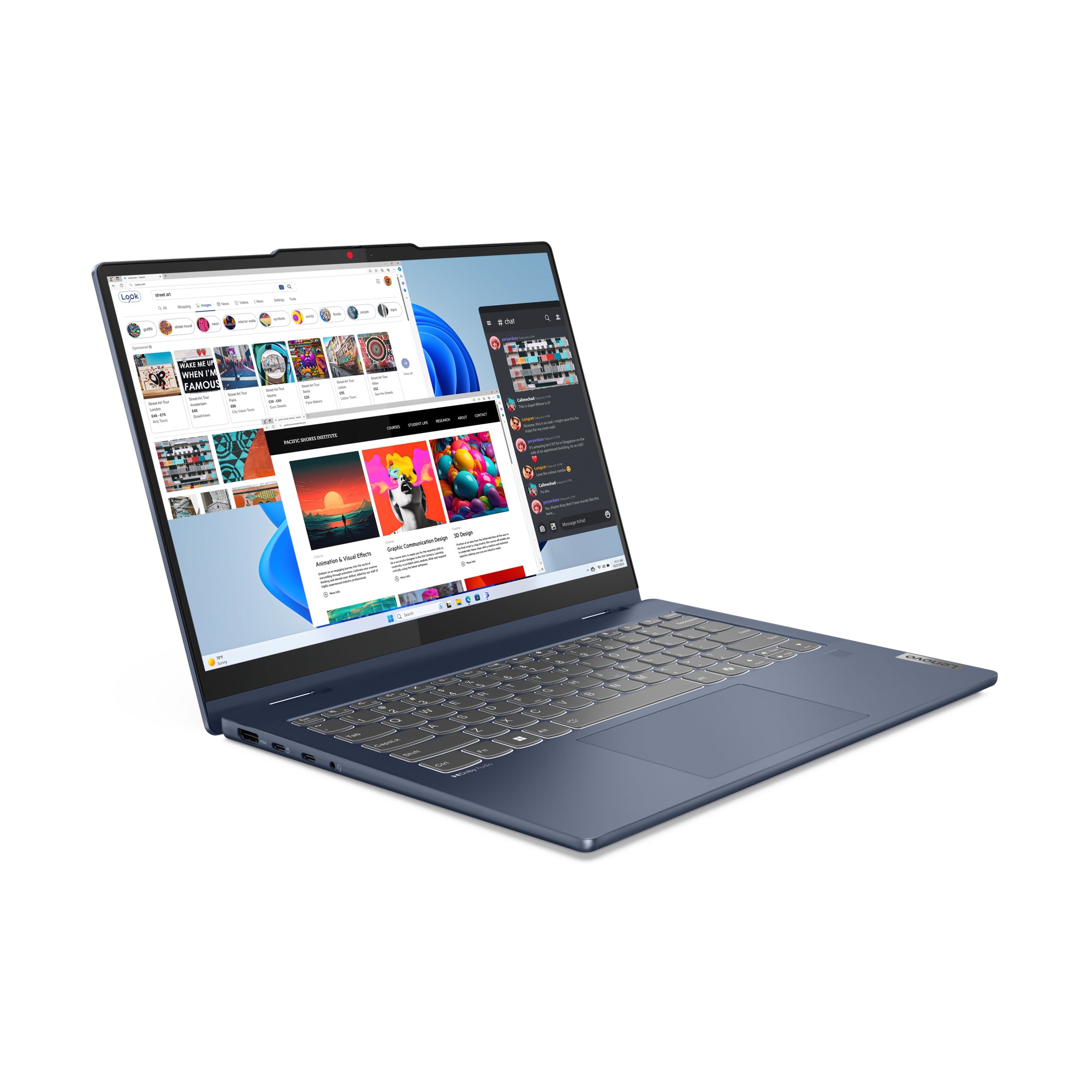 Lenovo IdeaPad 5 14IRU9 14" WUXGA Convertible Notebook, Intel 5 120U, 1.40GHz, 8GB RAM, 256GB SSD, Win11H - 83DT000MUS