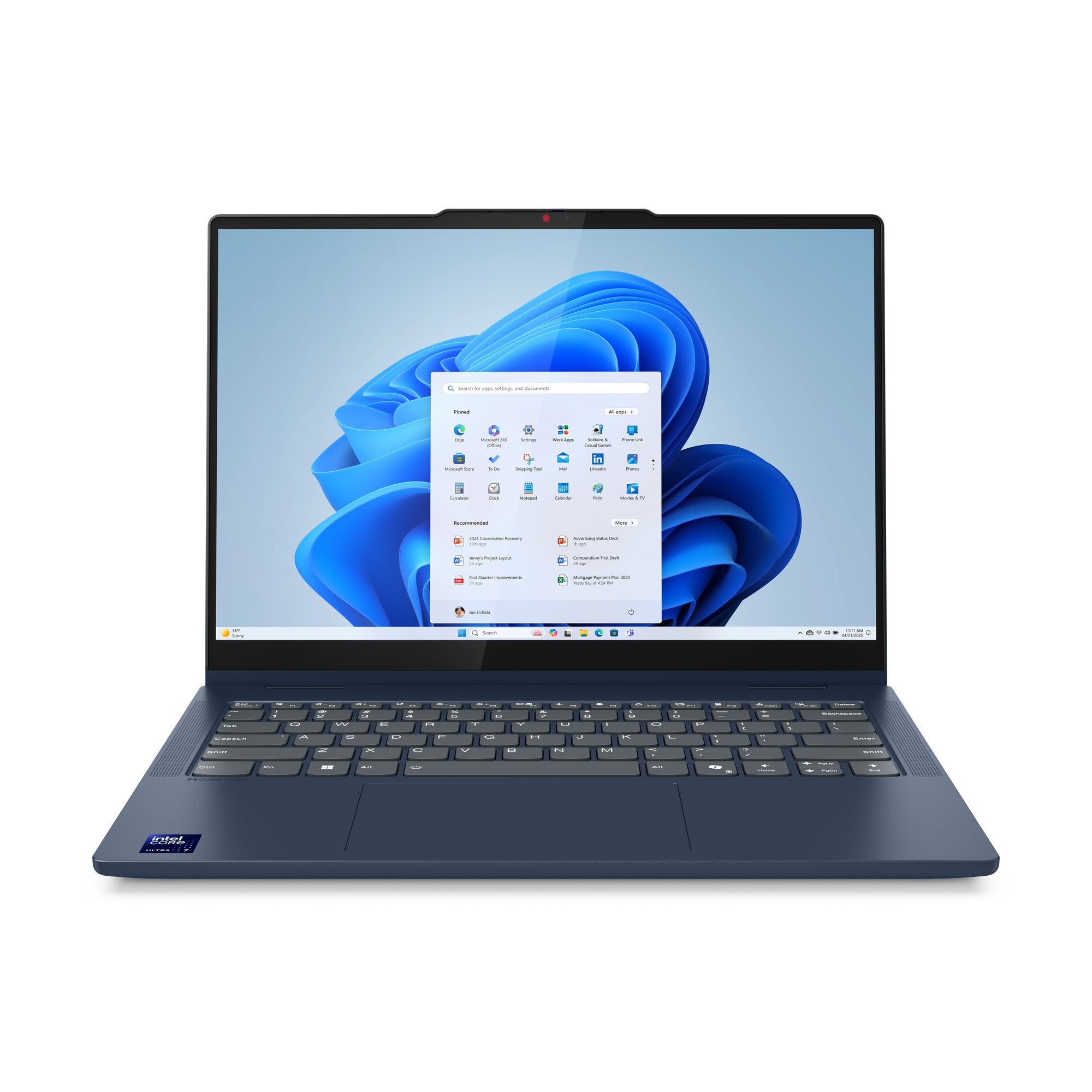 Lenovo IdeaPad 5 14IAL10 14" WUXGA Convertible Notebook, Intel Ultra 5 225U, 8GB RAM, 256GB SSD, Win11H - 83KR001HUS
