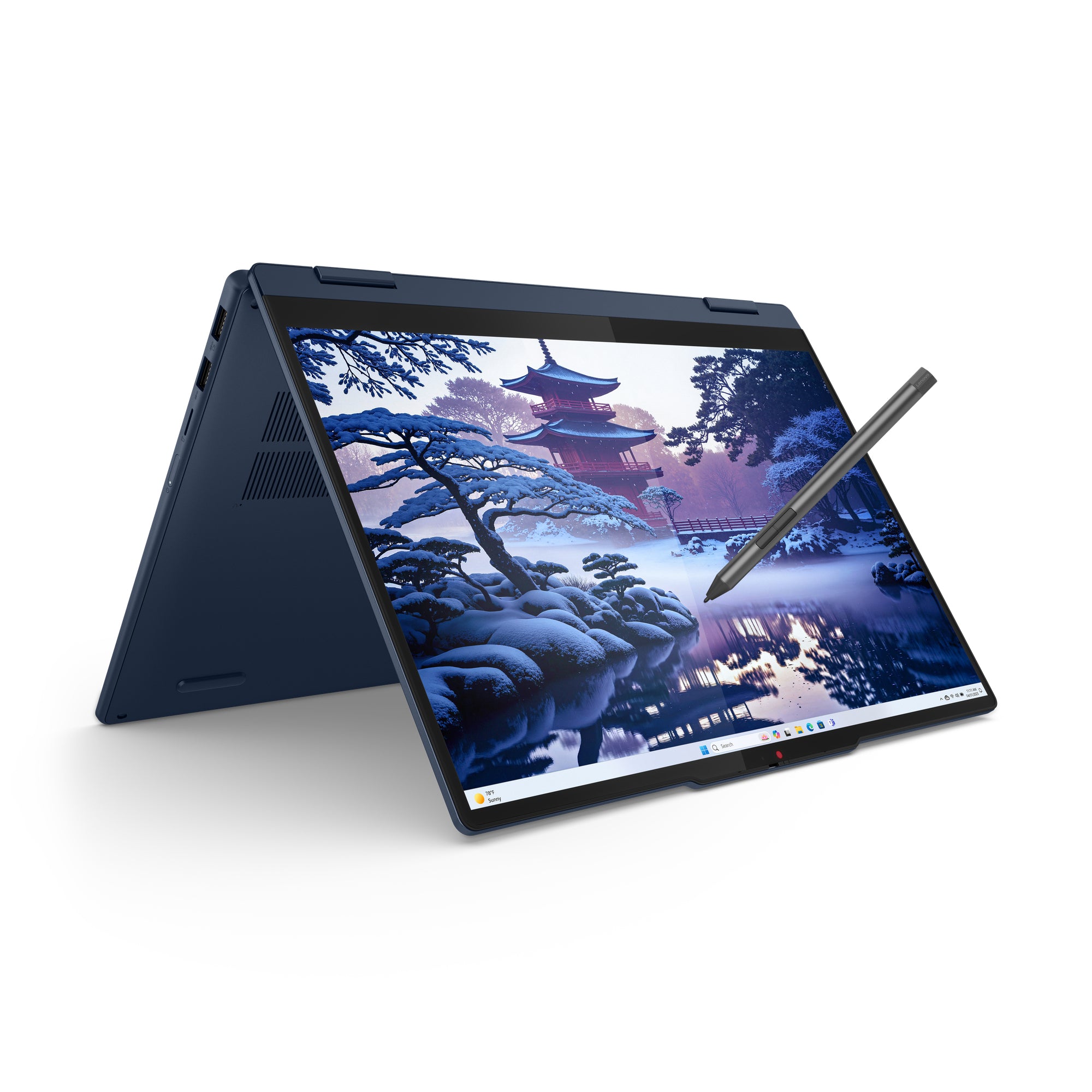 Lenovo IdeaPad 5 14IAL10 14" WUXGA Convertible Notebook, Intel Ultra 5 225U, 8GB RAM, 256GB SSD, Win11H - 83KR001HUS