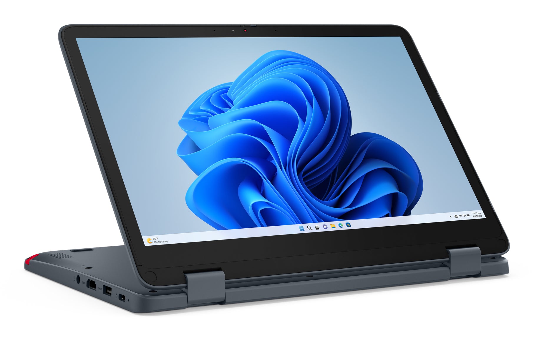 Lenovo 500w Gen 5 12.2" WUXGA Convertible Notebook, Intel N150, 8GB RAM, 128GB eMMC, Win11P - 83LH0005US