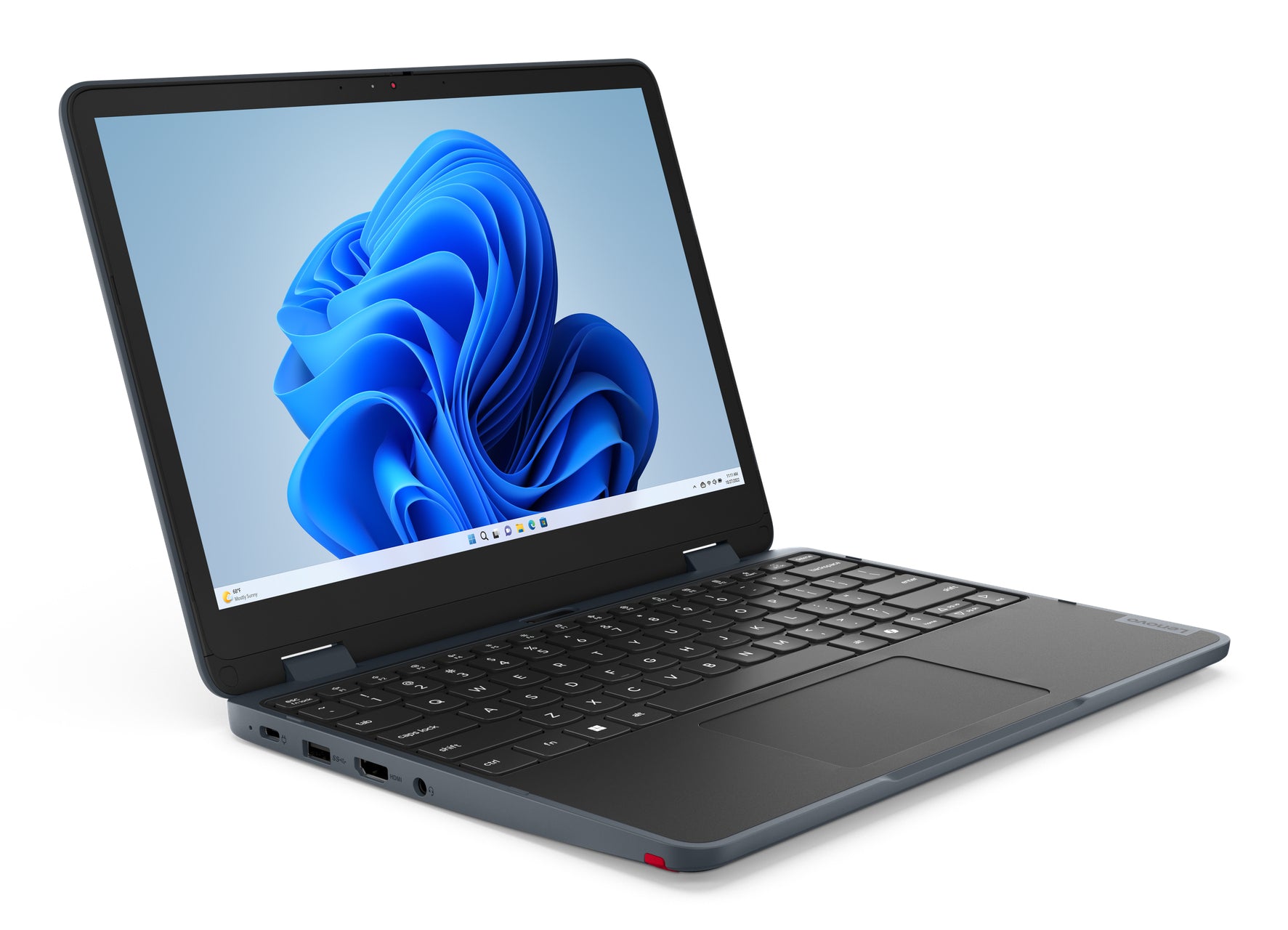 Lenovo 500w Gen 5 12.2" WUXGA Convertible Notebook, Intel N150, 8GB RAM, 128GB eMMC, Win11P - 83LH0005US