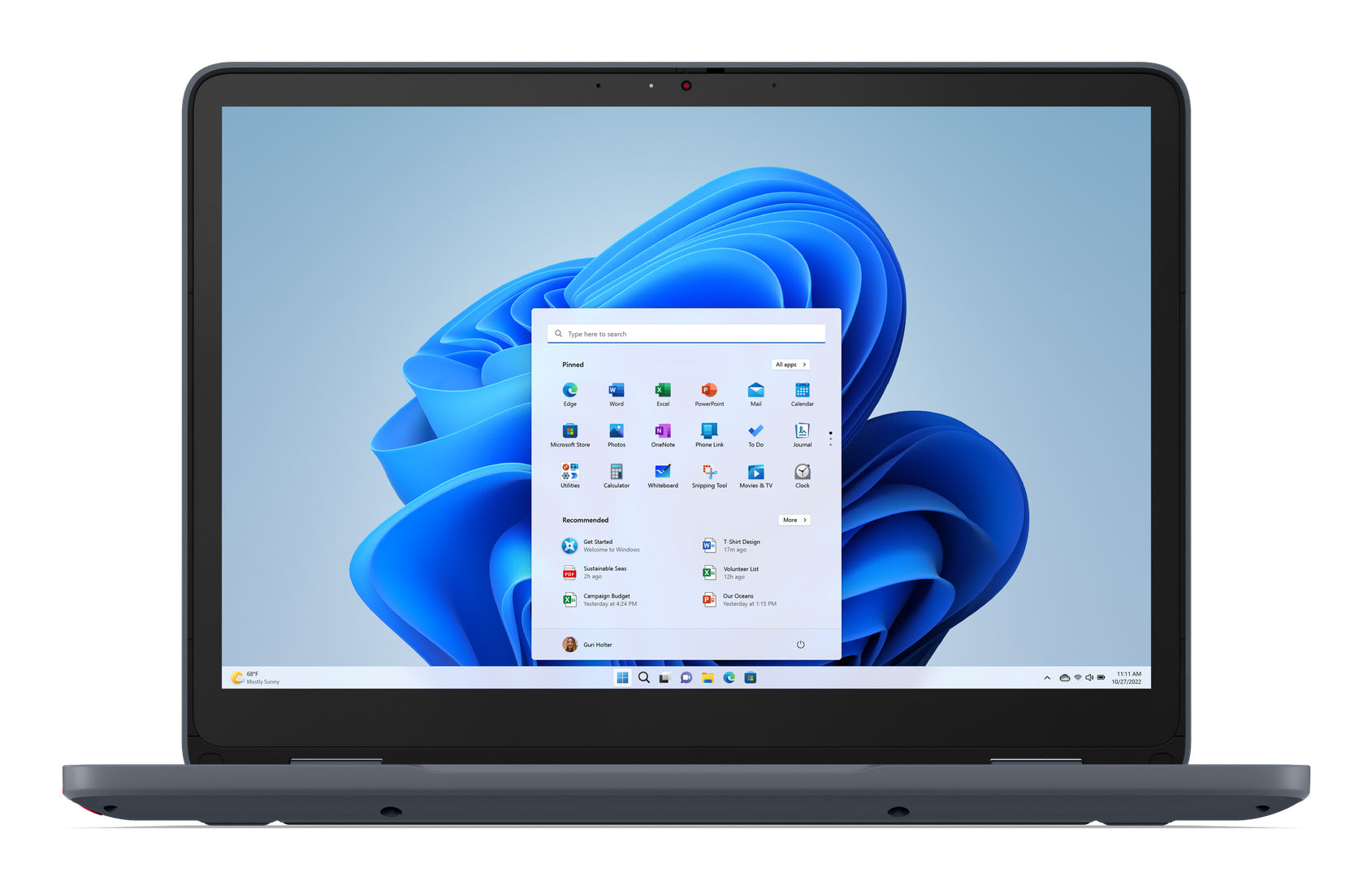 Lenovo 500w Gen 5 12.2" WUXGA Convertible Notebook, Intel N150, 8GB RAM, 128GB eMMC, Win11P - 83LH0005US