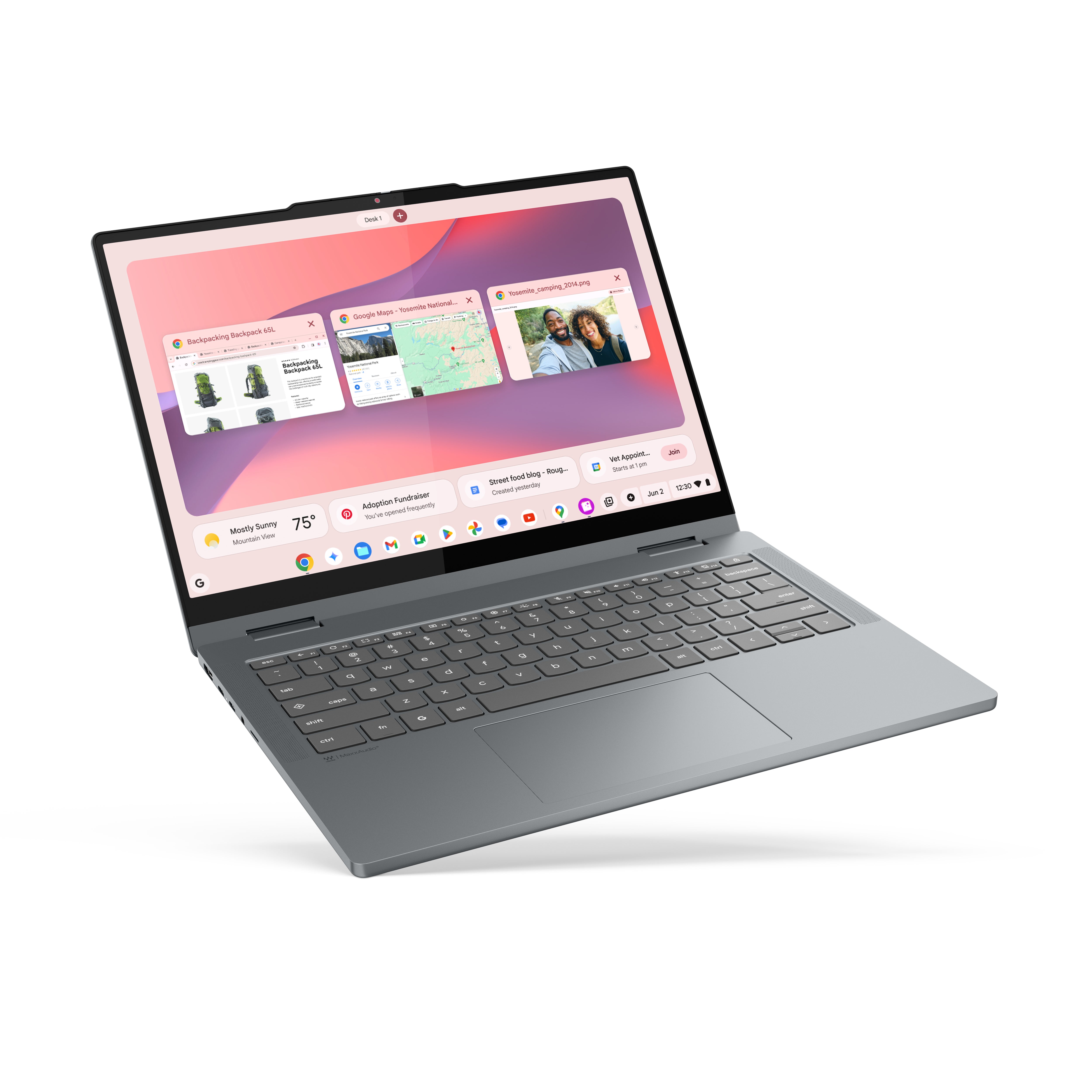 Lenovo 14IRU10 14" WUXGA Chromebook, Intel Core 5 120U, 1.40GHz, 8GB RAM, 128GB SSD, ChromeOS- 83LL001VUS