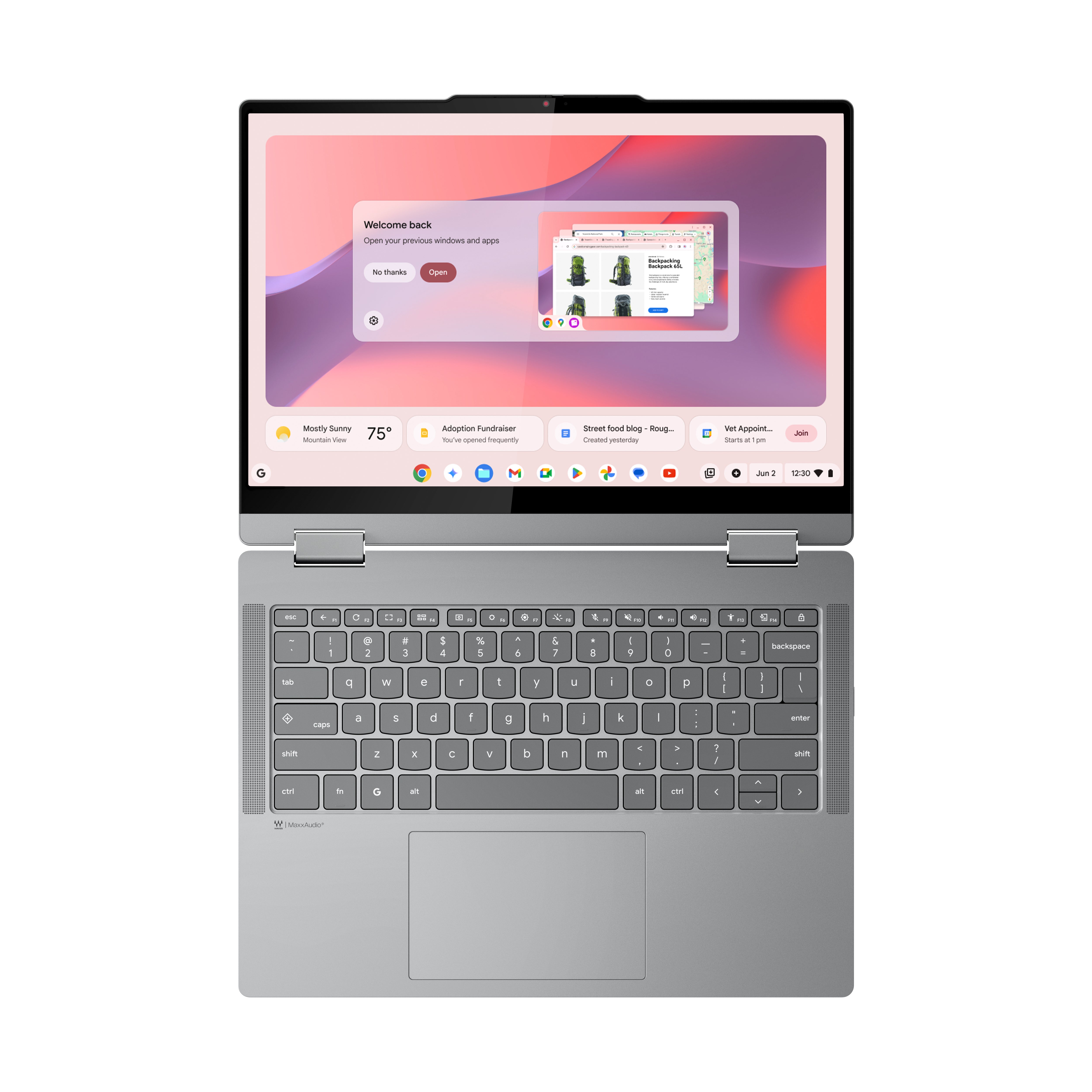 Lenovo 14IRU10 14" WUXGA Chromebook, Intel Core 5 120U, 1.40GHz, 8GB RAM, 128GB SSD, ChromeOS- 83LL001VUS