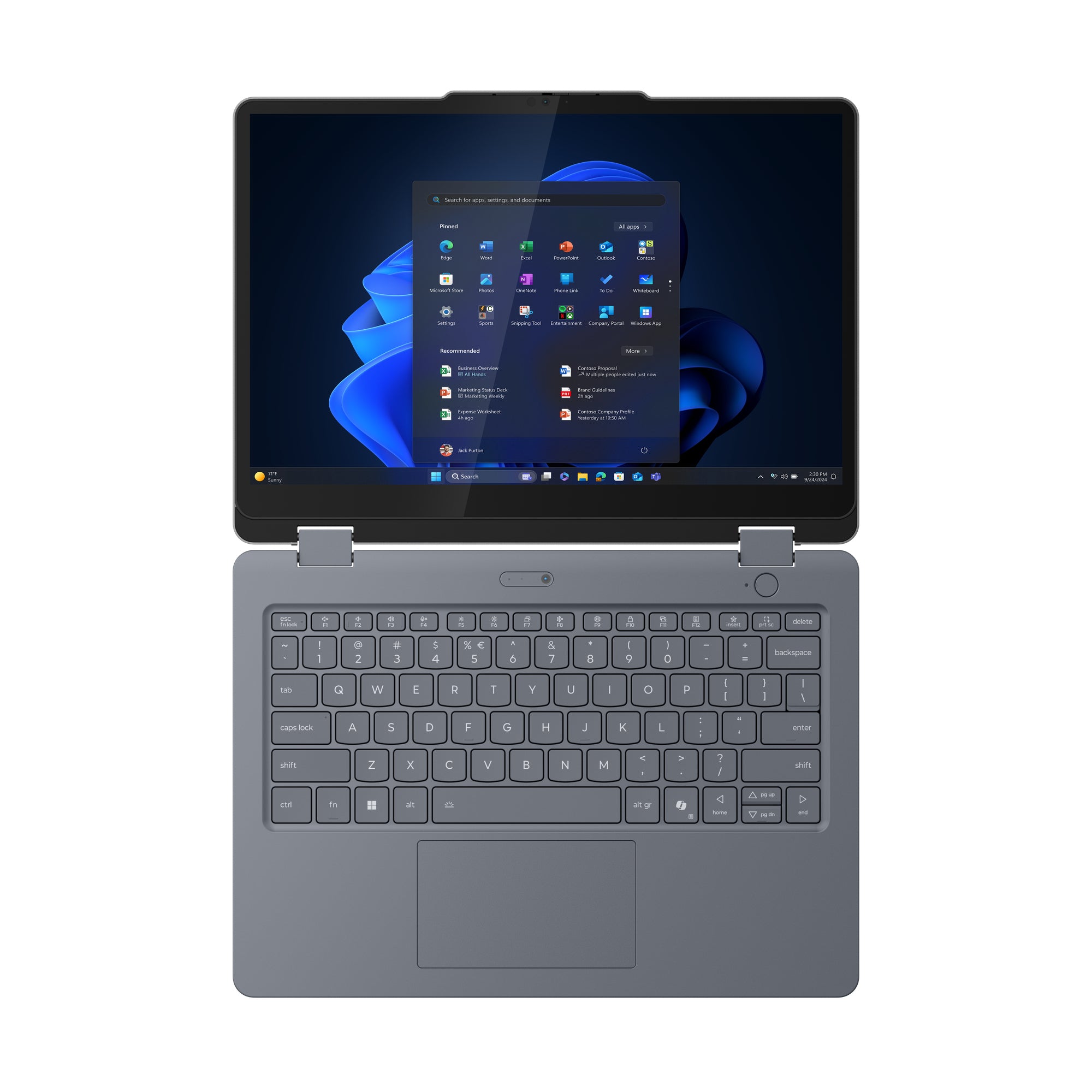 Lenovo 13w Gen 3 13.3" WUXGA Convertible Notebook, Intel Core 3 100U, 8GB RAM, 256GB SSD, Win11P - 83M9000DUS