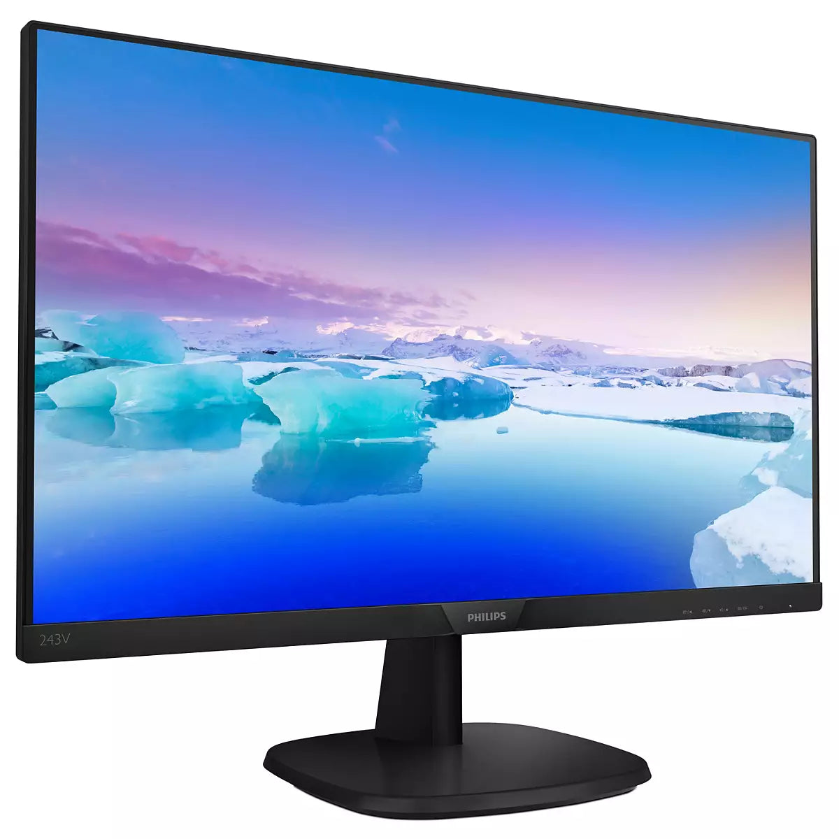 Philips V Line 23.8" FHD LCD Monitor With LED Backlight, 16:9, 4ms, 1000:1-Contrast - 243V7QJAB