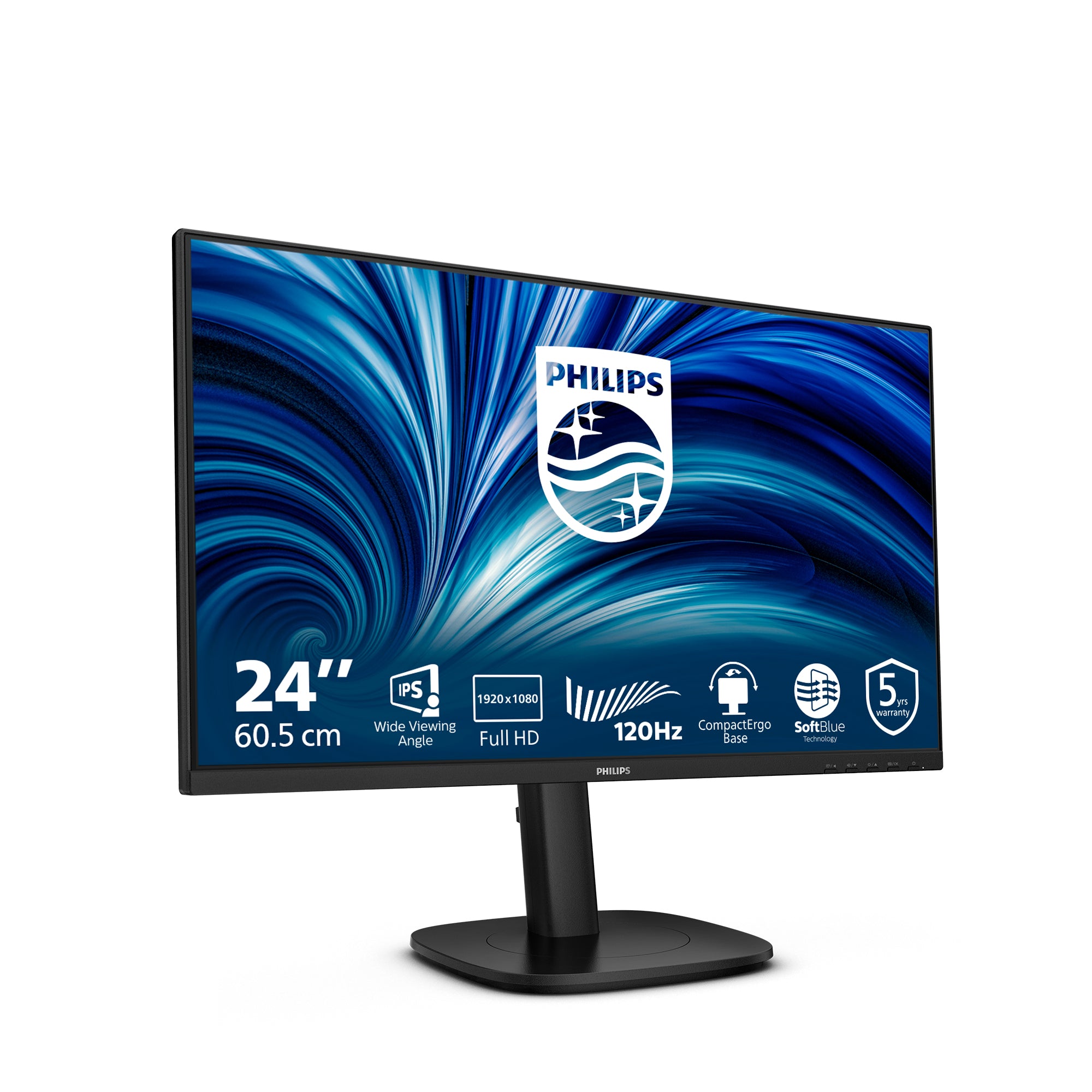 Philips 23.8" Full HD LCD Business Monitor, 16:9, 4ms, 1500:1-Contrast - 24B2N3200J