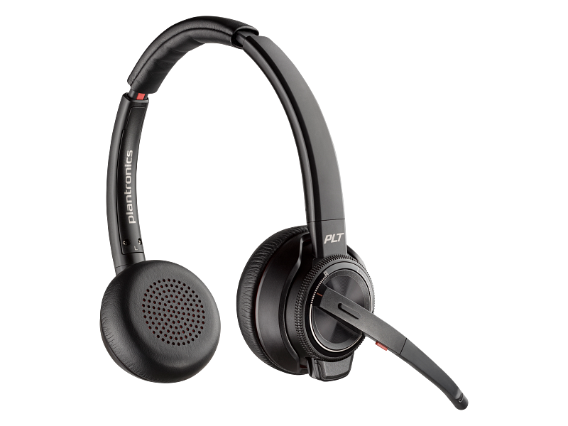 HP Poly Savi 8220-M Office Stereo DECT Headset, Wireless, Noise Cancellation - 7W070AA#ABA
