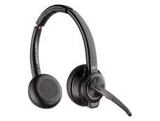 HP Poly Savi 8220-M Office Stereo DECT Headset, Wireless, Noise Cancellation - 7W070AA#ABA