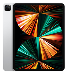 Apple iPad Pro (5th Gen, 2021) 12.9" Liquid Retina XDR Display, 128GB, WiFi + Cellular, Unlocked, Silver - MHNT3LL/A