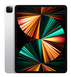 Apple iPad Pro (5th Gen, 2021) 12.9" Liquid Retina XDR Display, 2TB, WiFi + Cellular, Unlocked, Silver - MHP53LL/A