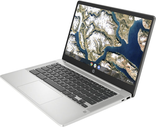HP 14a-na0701ds 14" HD Chromebook, Intel Celeron N4120, 1.10GHz, 4GB RAM, 128GB eMMC, ChromeOS - 8R072UA#ABA