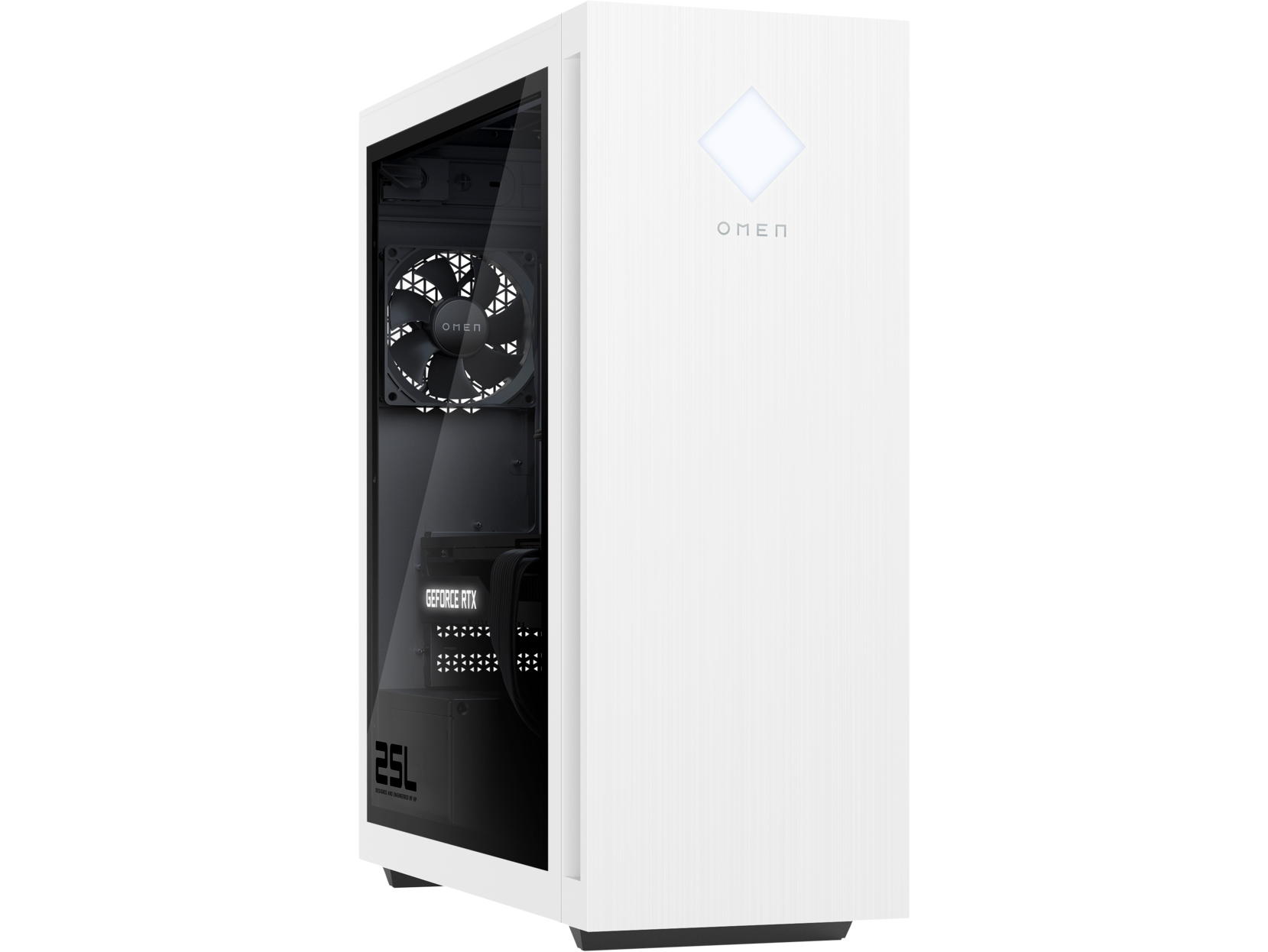 HP OMEN 25L GT15-1075t Tower Gaming Desktop, Intel i7-13700, 2.10GHz, 16GB RAM, 1TB SSD, Win11H - 7Z6E8AA#ABA (Certified Refurbished)