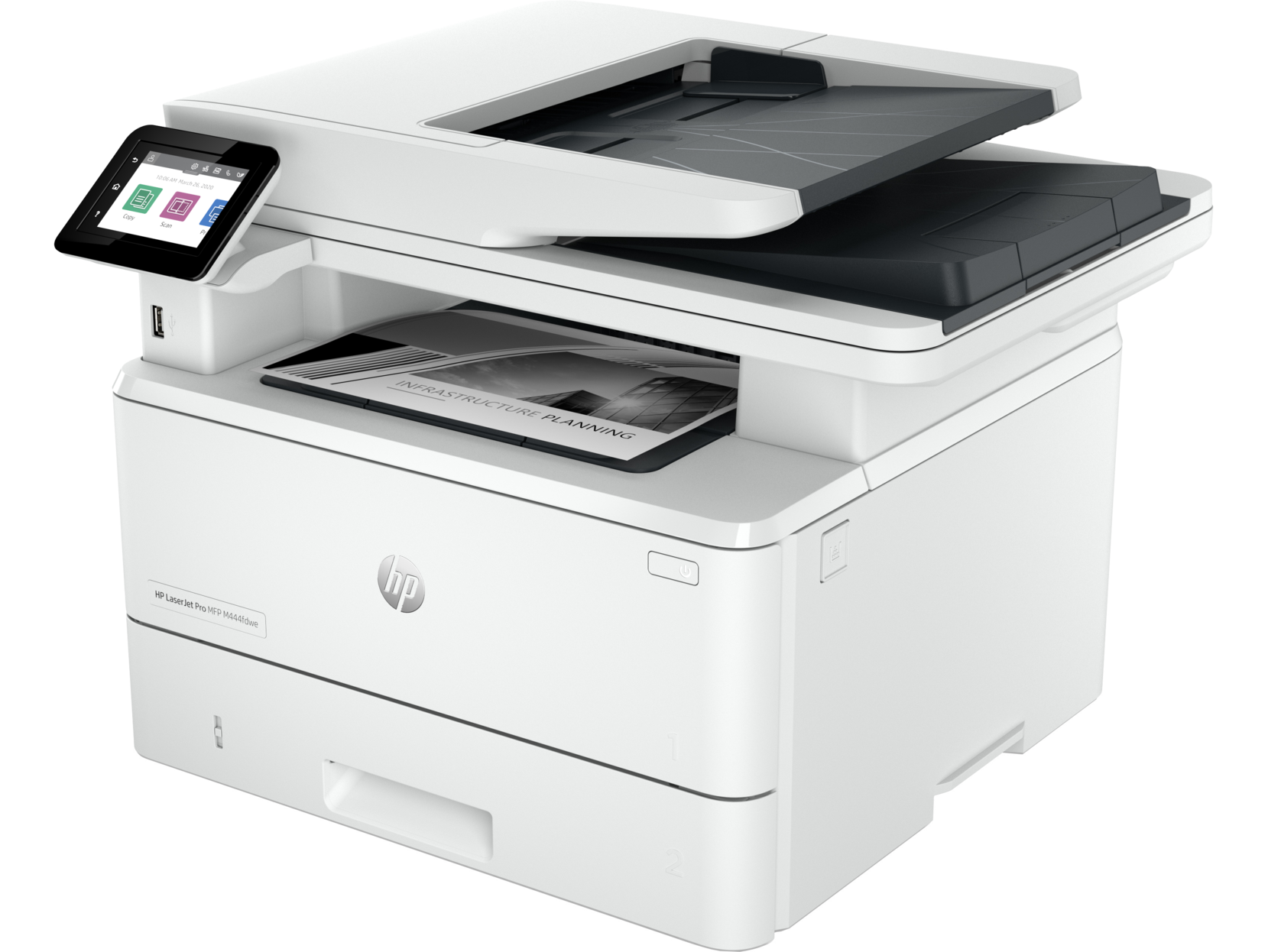 HP LaserJet Pro 4101fdw Monochrome MFP Printer, 42ppm, Print/Copy/Scan/Fax, Ethernet, USB - 2Z619F#BGJ (Certified Refurbished)